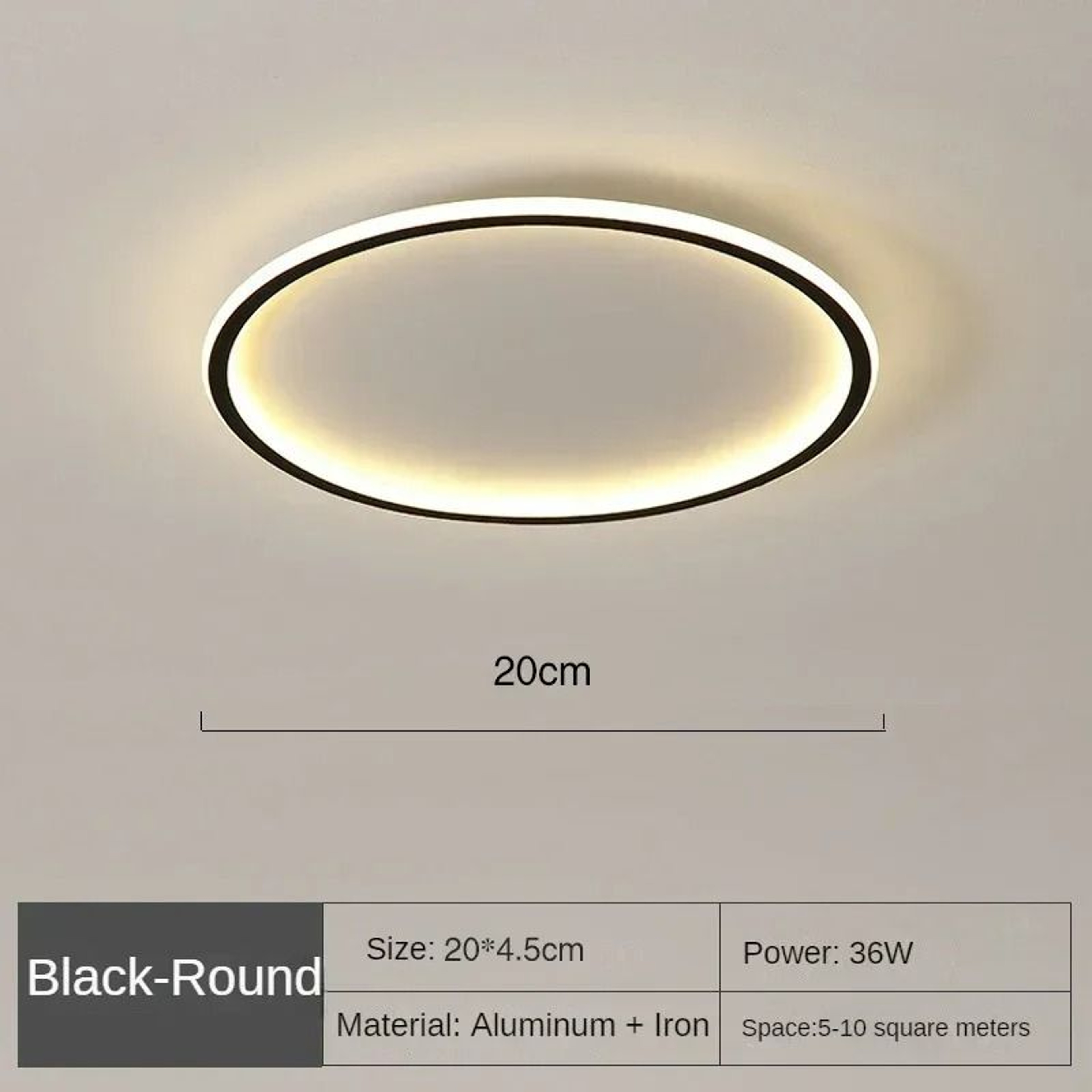 Nordic Minimalist Circular LED Ceiling Light Fixture 9