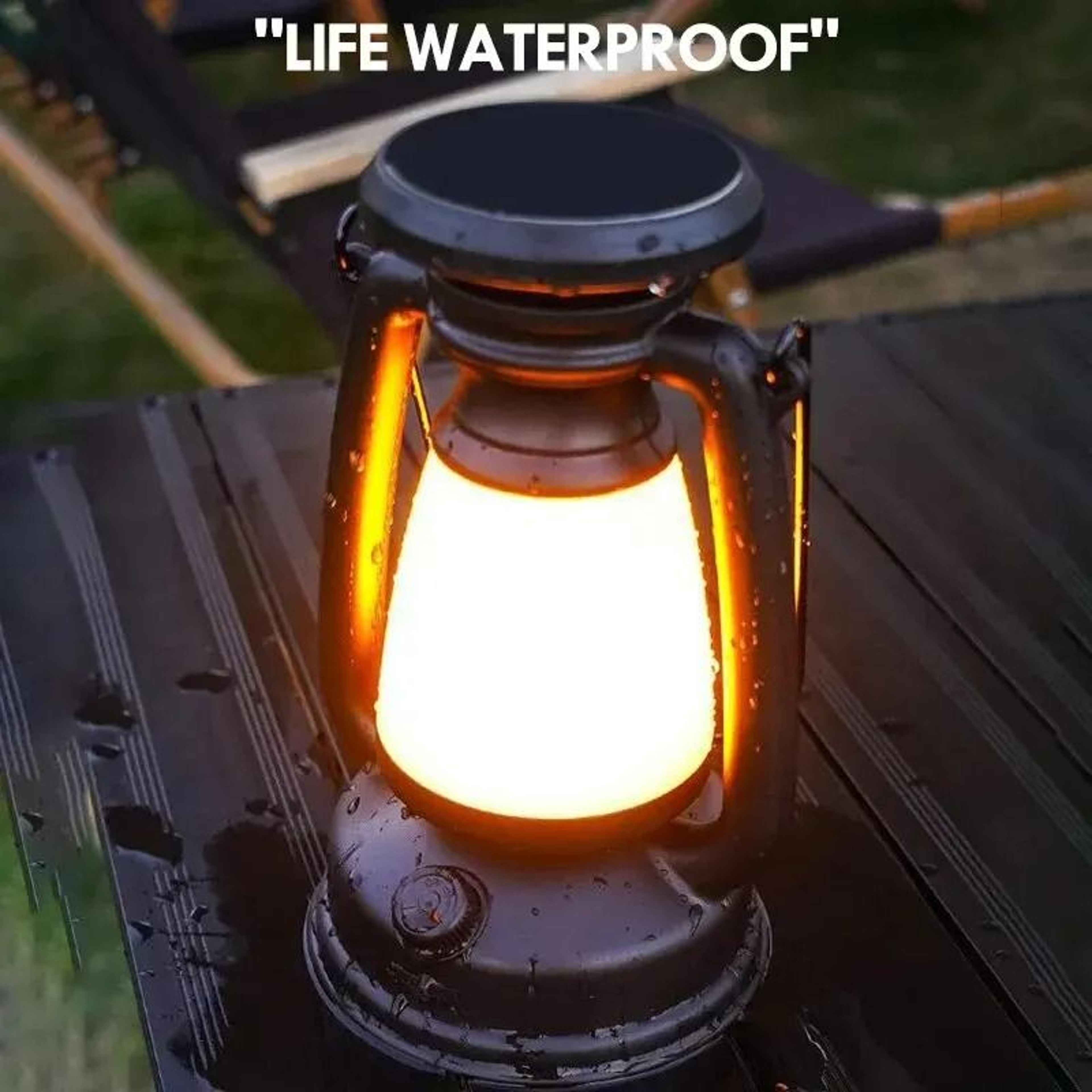 Retro LED Rechargeable Horse Lantern Table Light 6