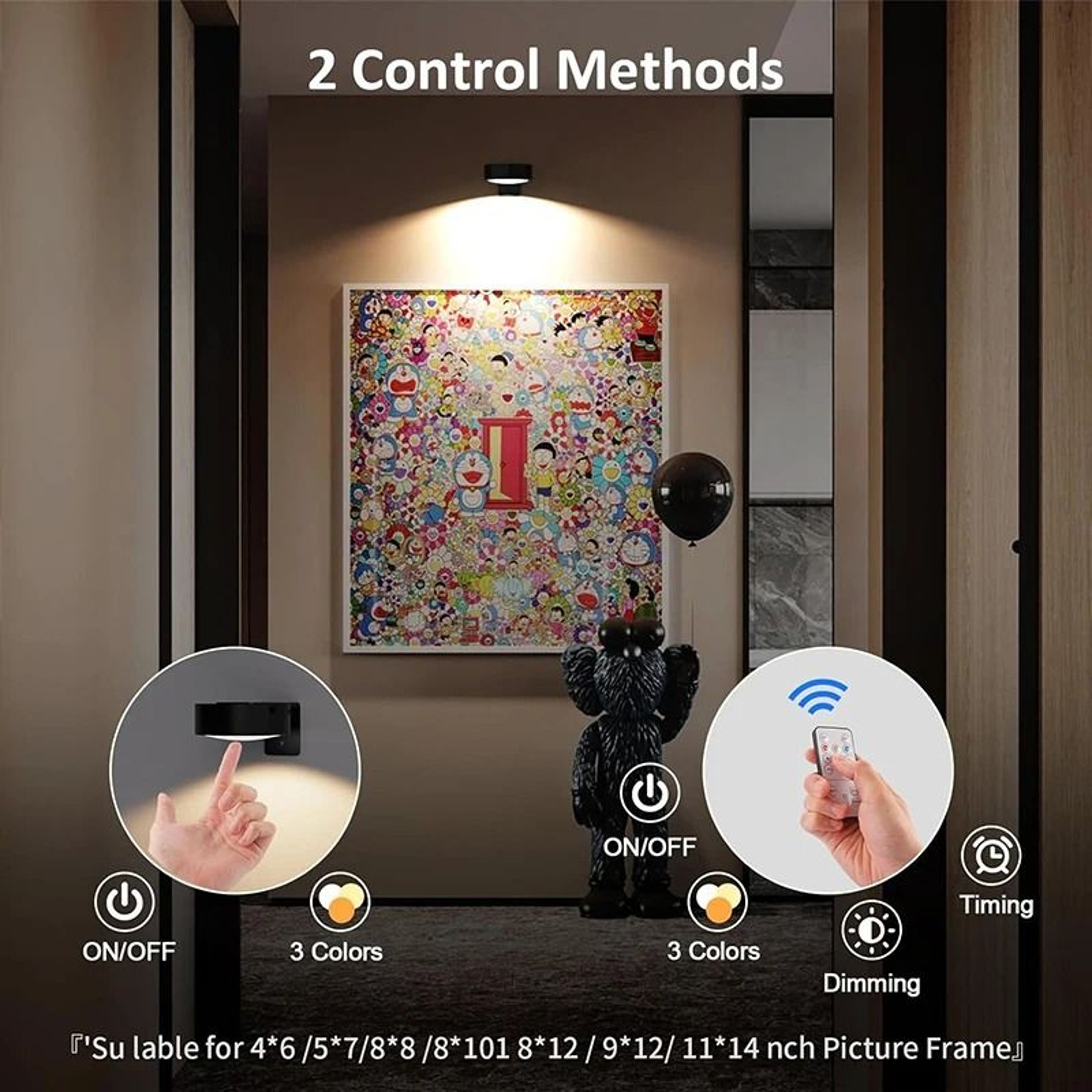 Rechargeable Wireless LED Picture  Frame Light 3