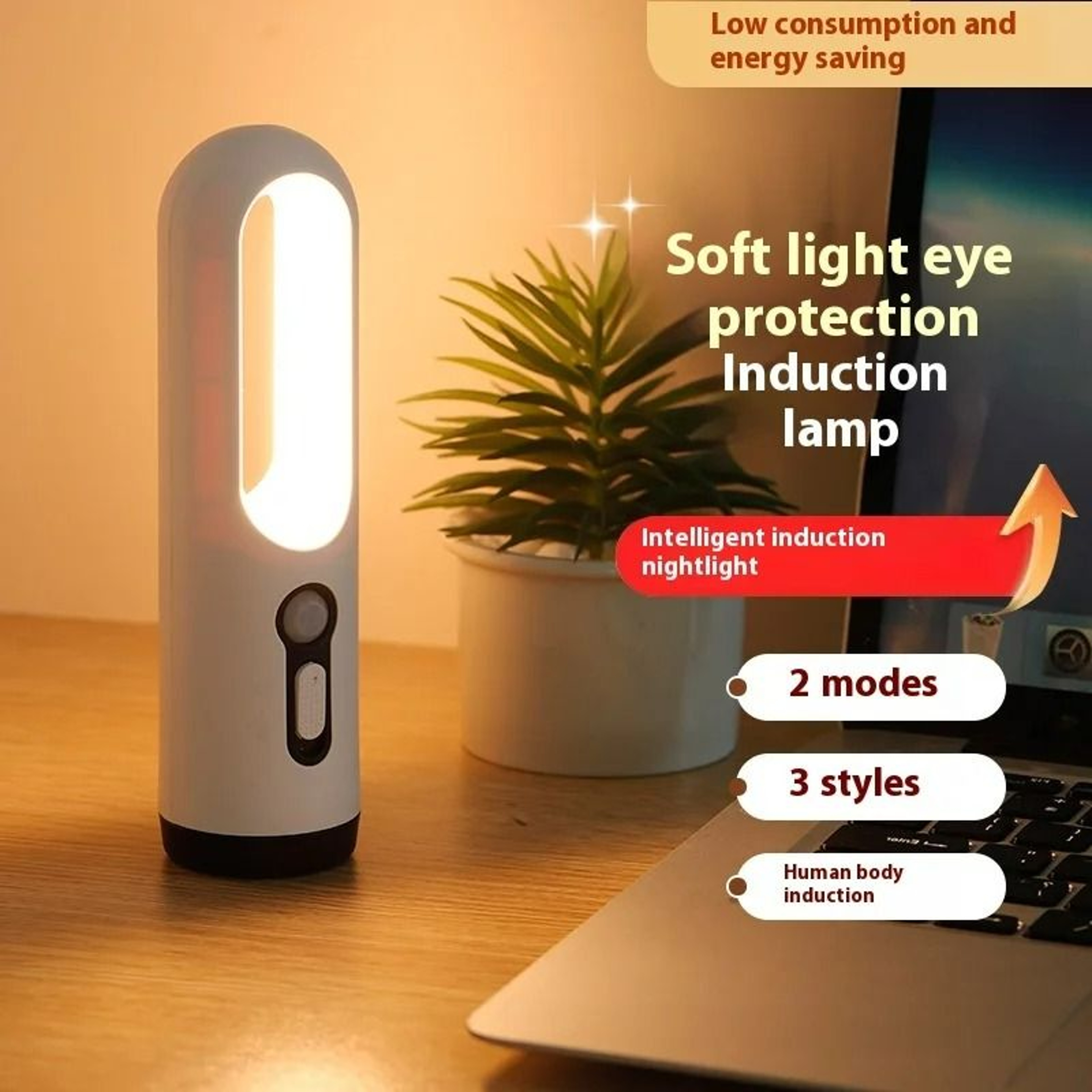 Portable 2in1 LED Motion Sensor Night Light  Flashlight 1
