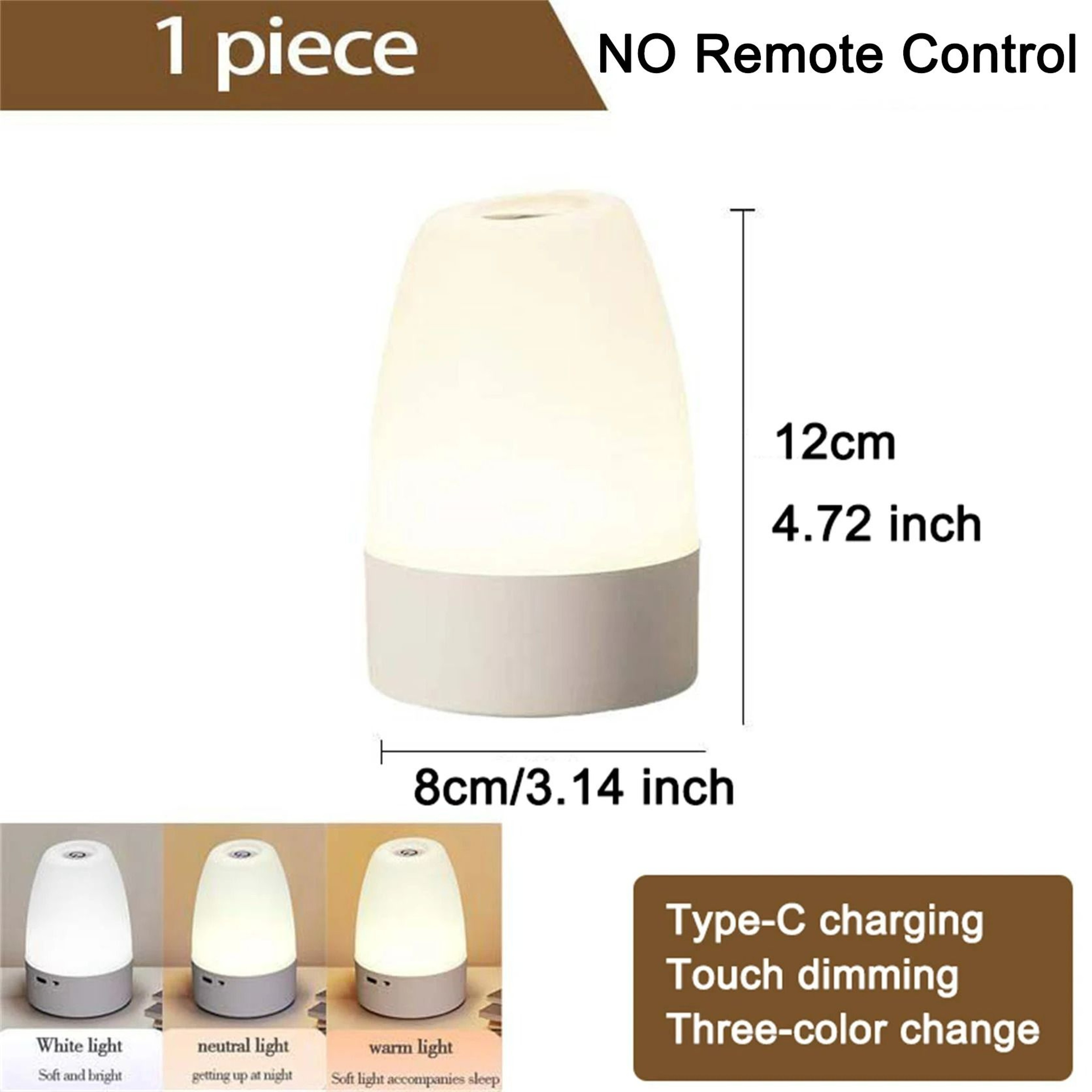 TouchControl Dimmable LED Table  Night Lamp 7