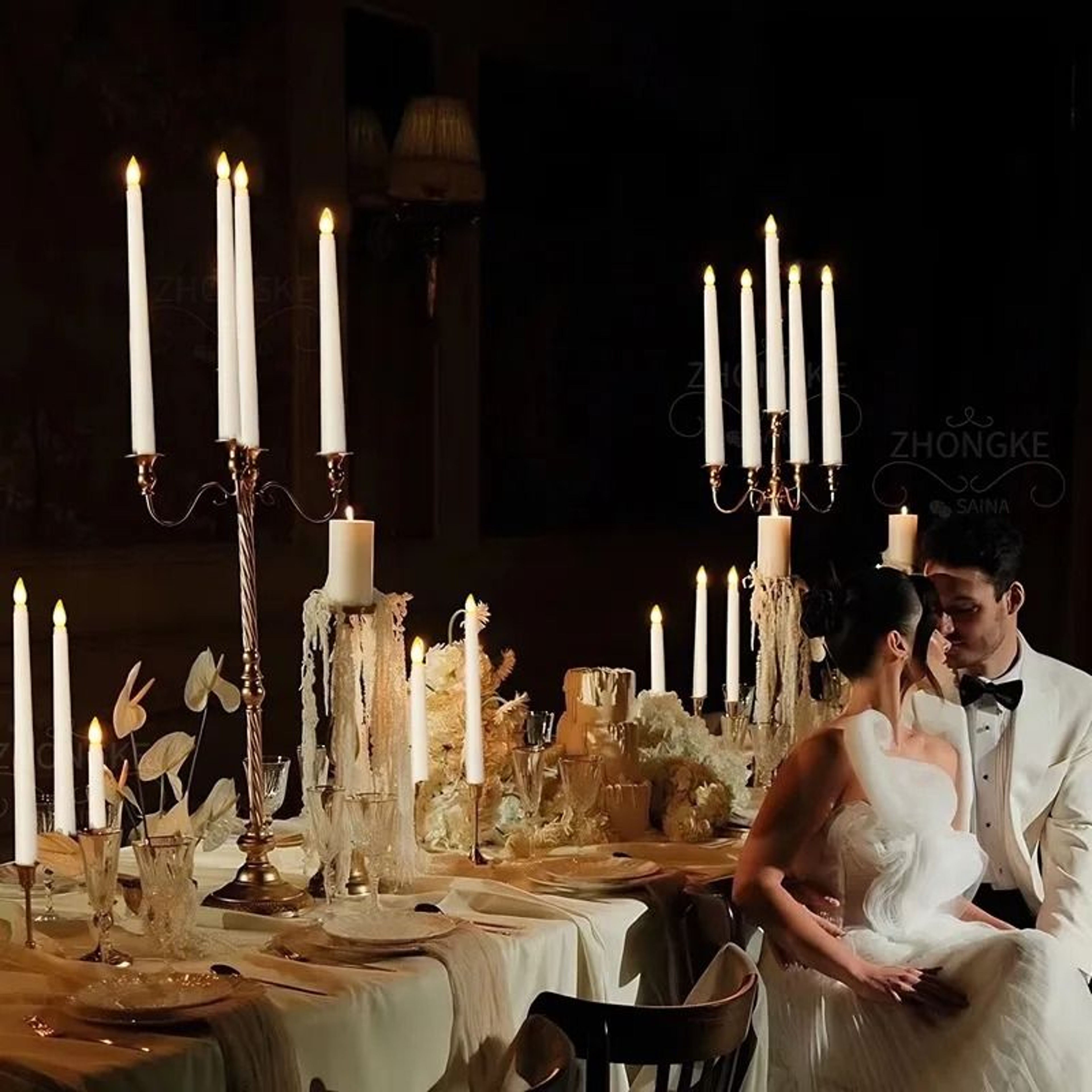 10Pack Flameless LED Taper Candle Set 2