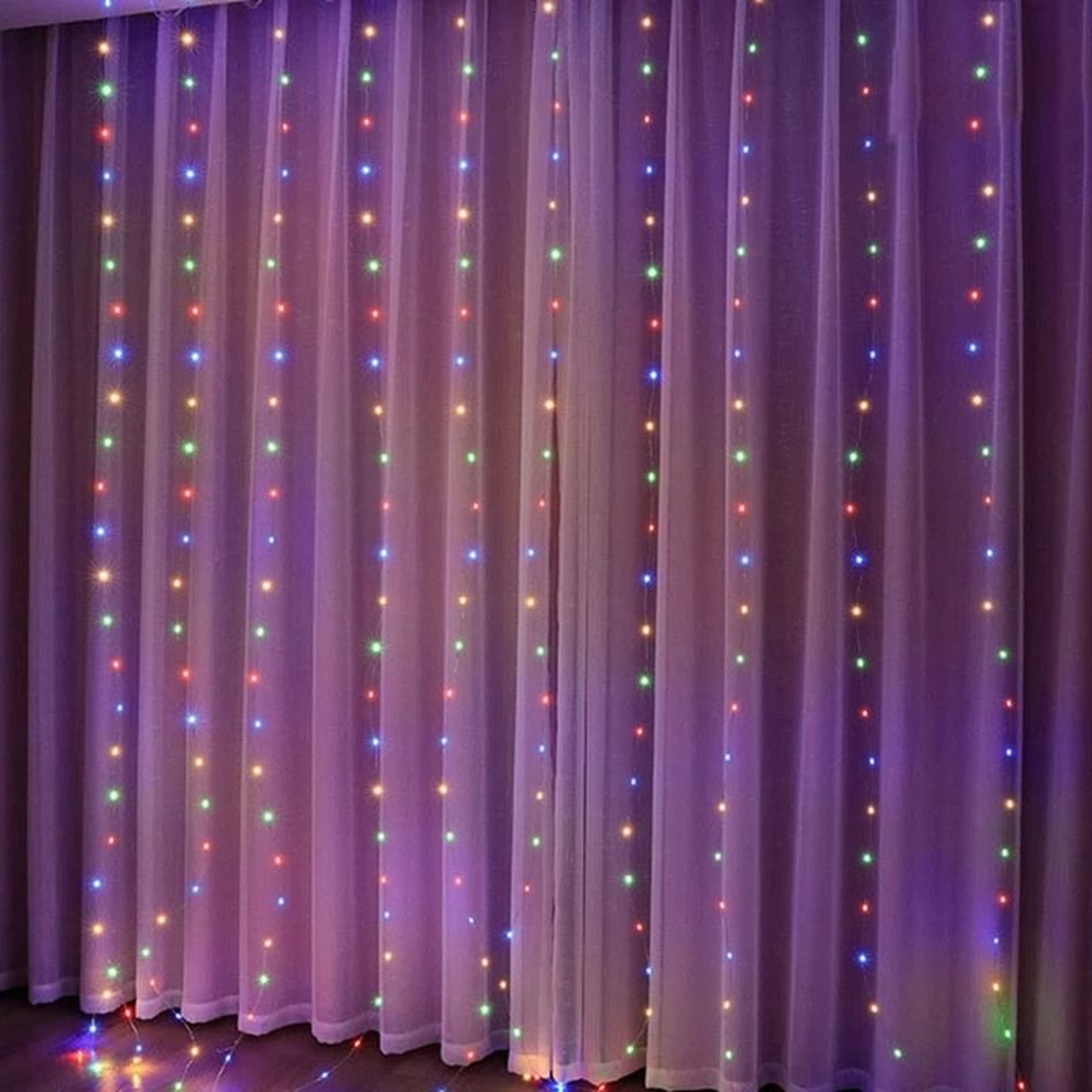USB LED Festoon Curtain String Lights 9