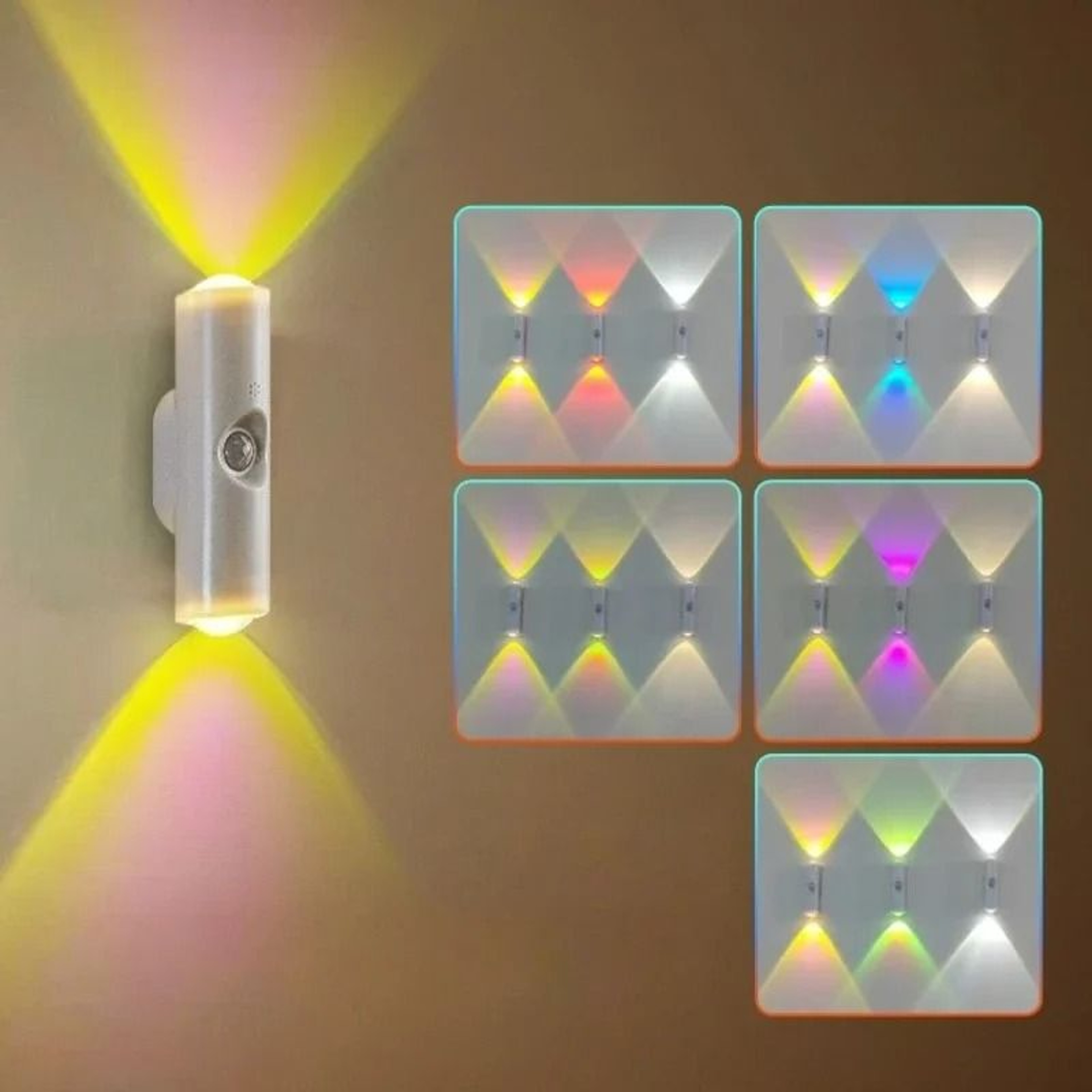 Cat Eye Motion Sensor RGB LED Wall Lamp 0