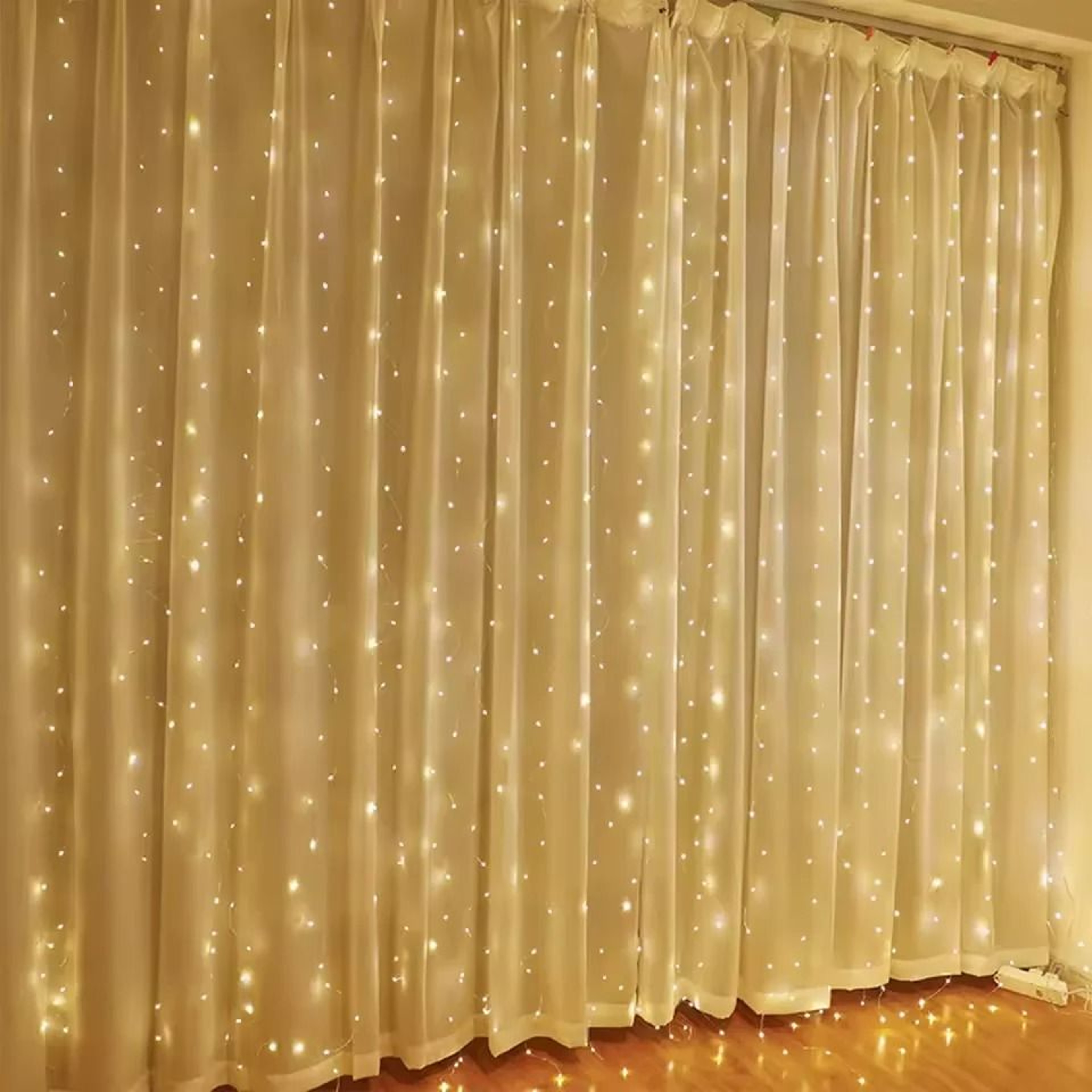Aesthetic Window Glow Grid USB Hanging LED Tapestry Lights Decoration 7