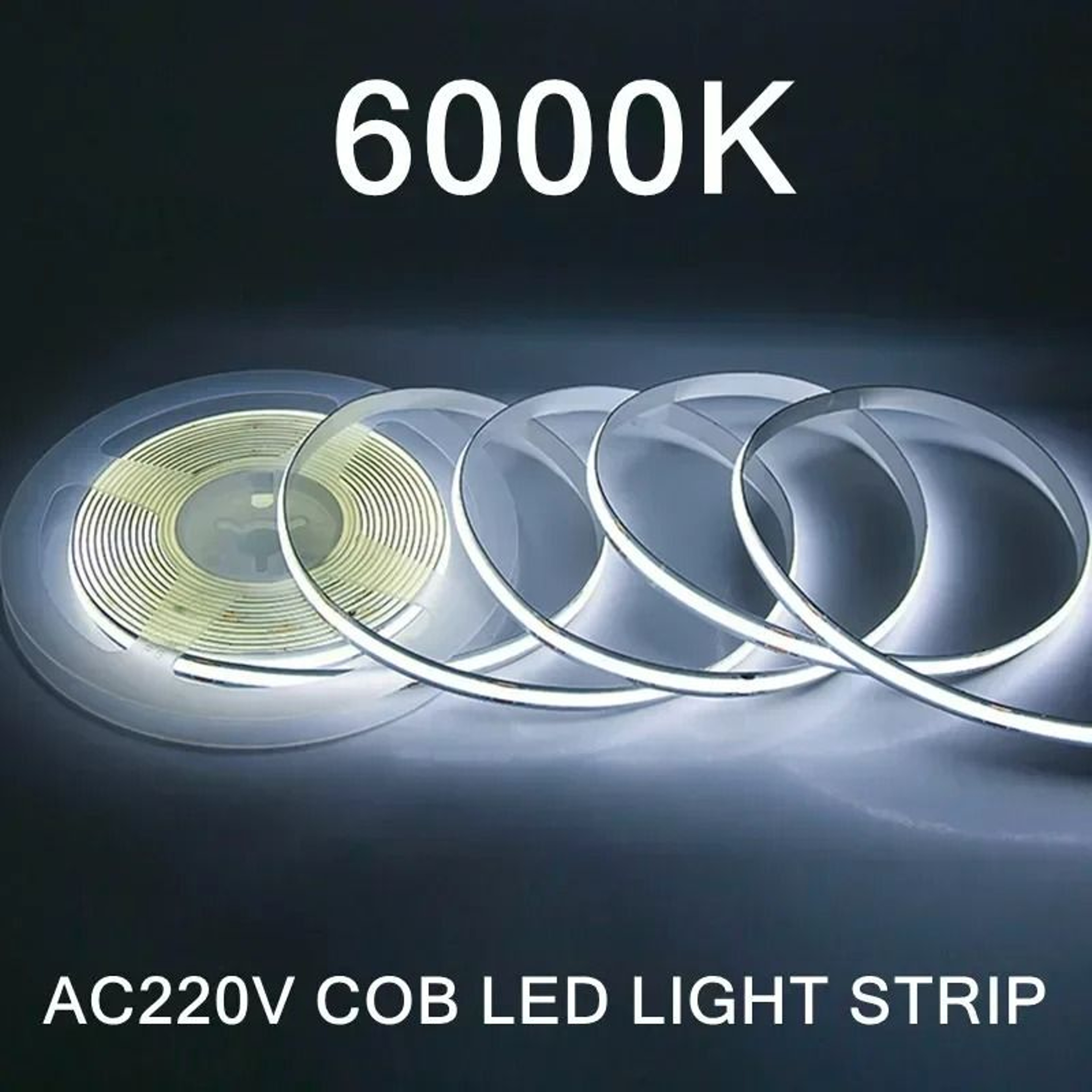 220V Driverless COB LED Strip Light 8