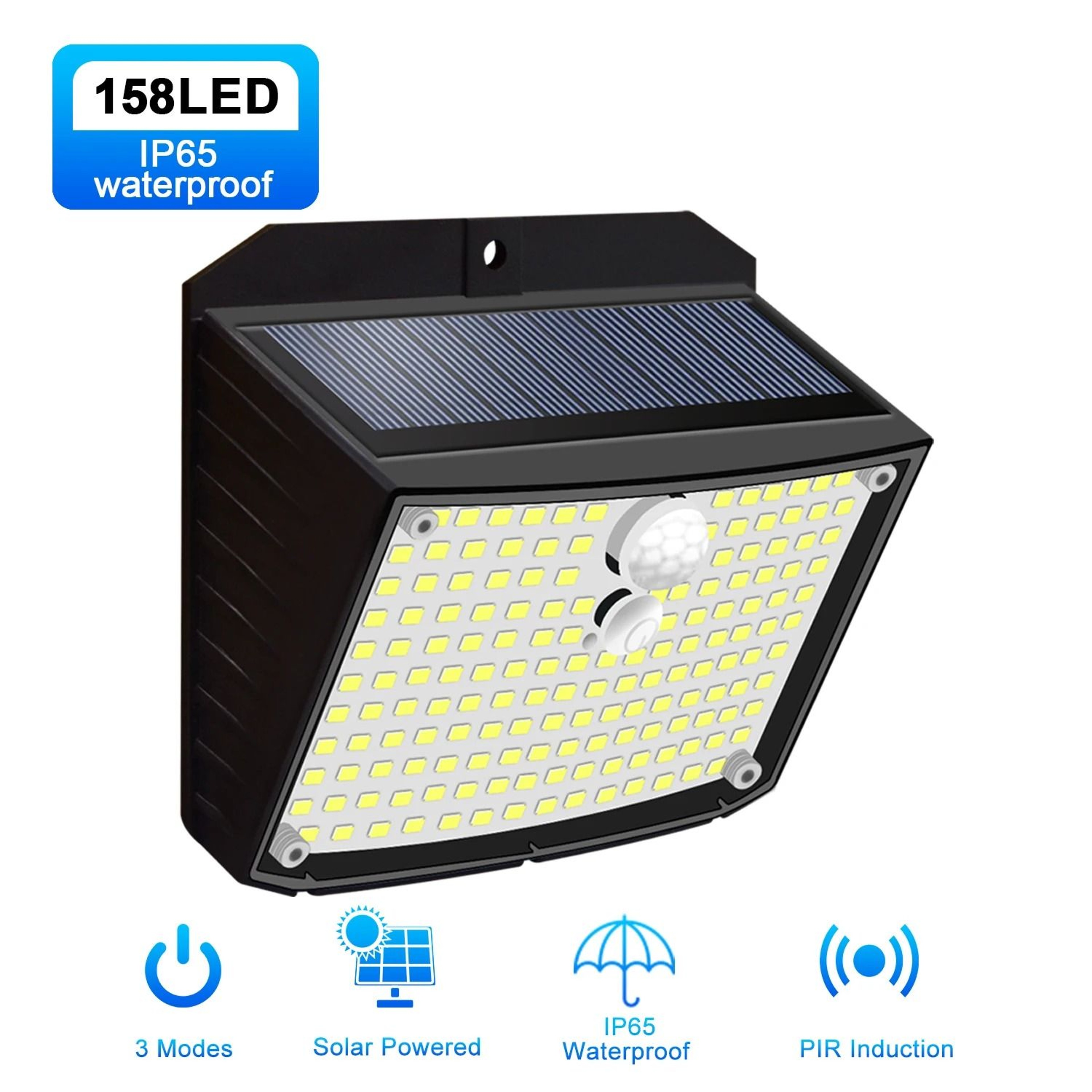 Solar Outdoor 158208 LED Motion Sensor Security Wall Light 0
