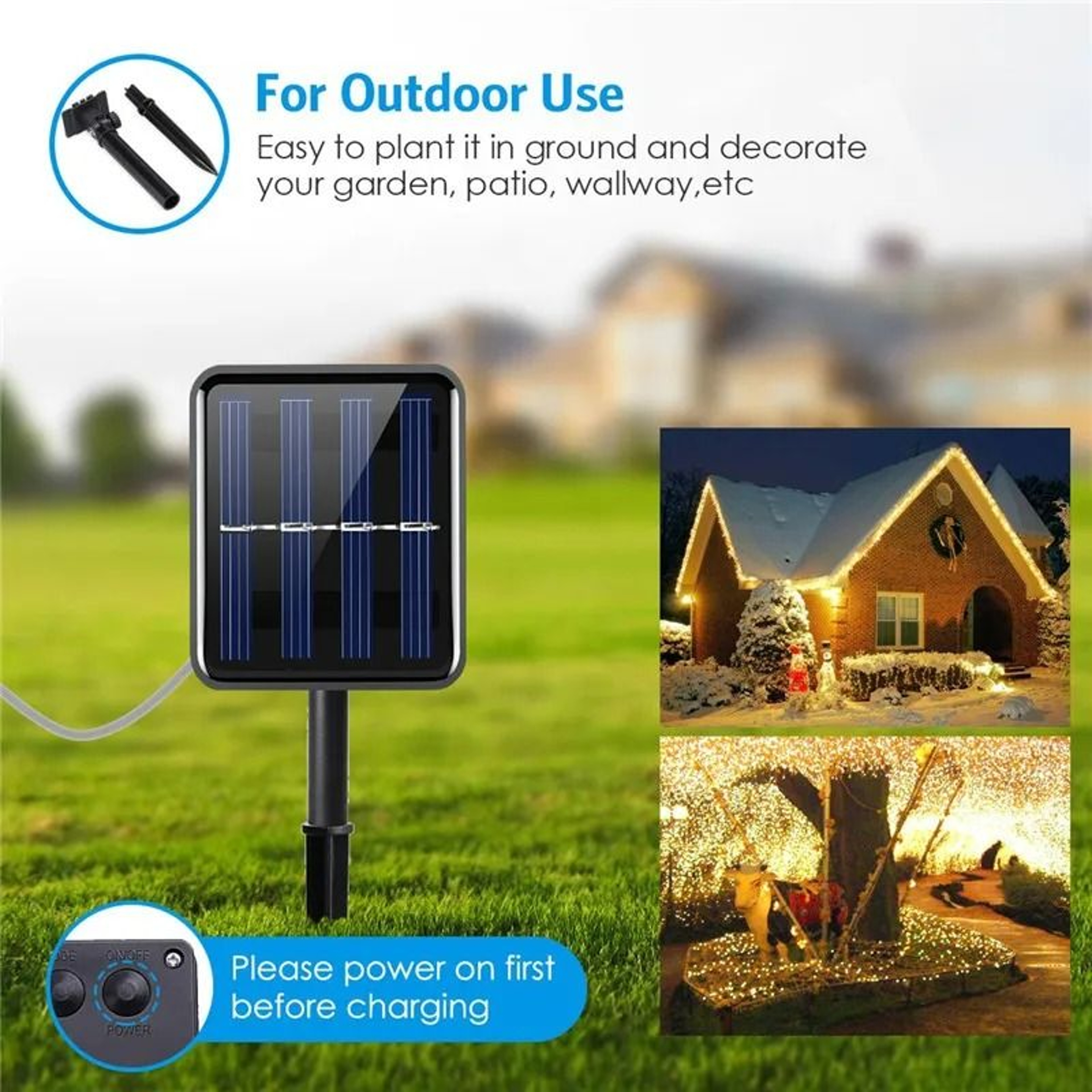 Outdoor Solar LED Fairy String Lights 2