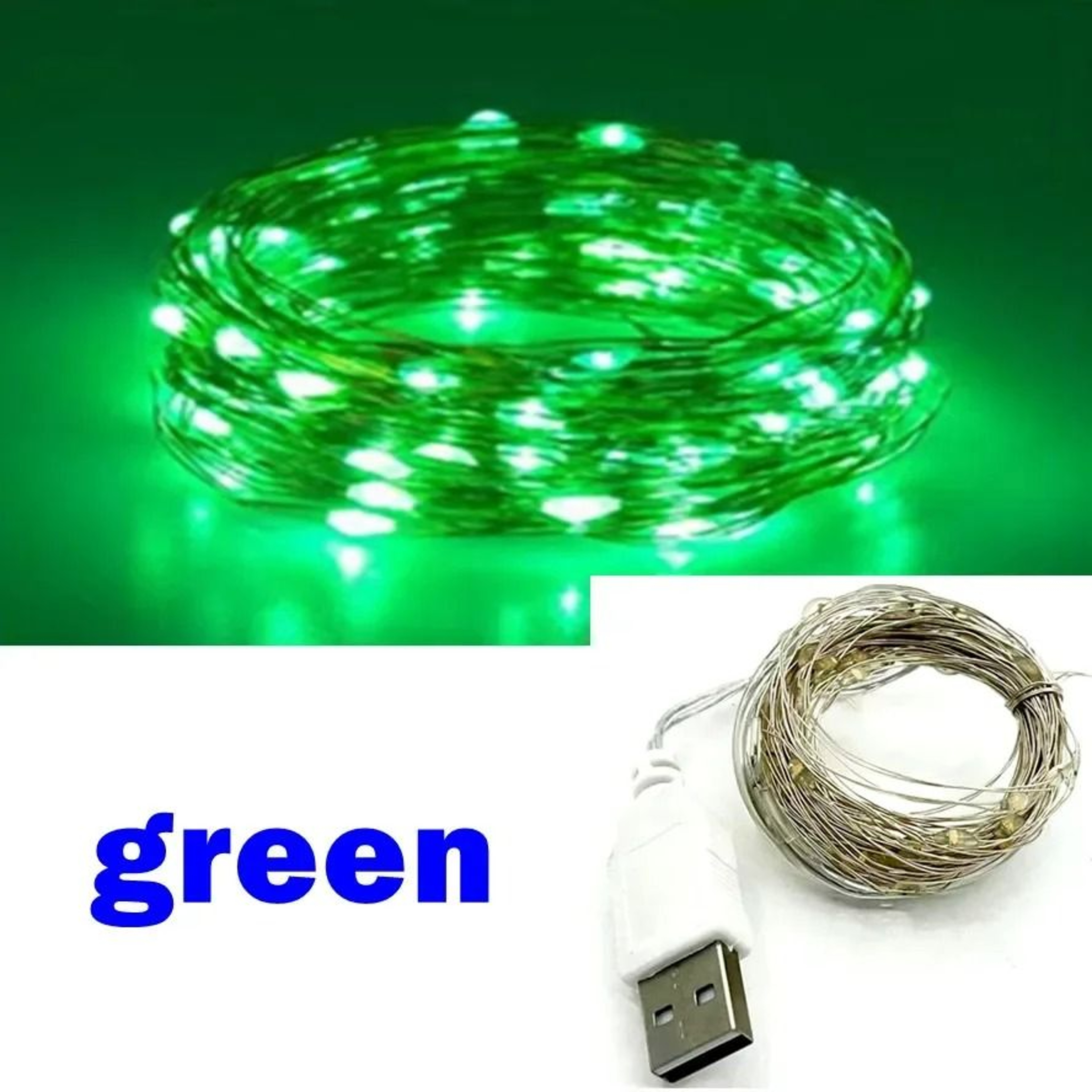 USB Copper Wire Outdoor LED Fairy String Lights 6