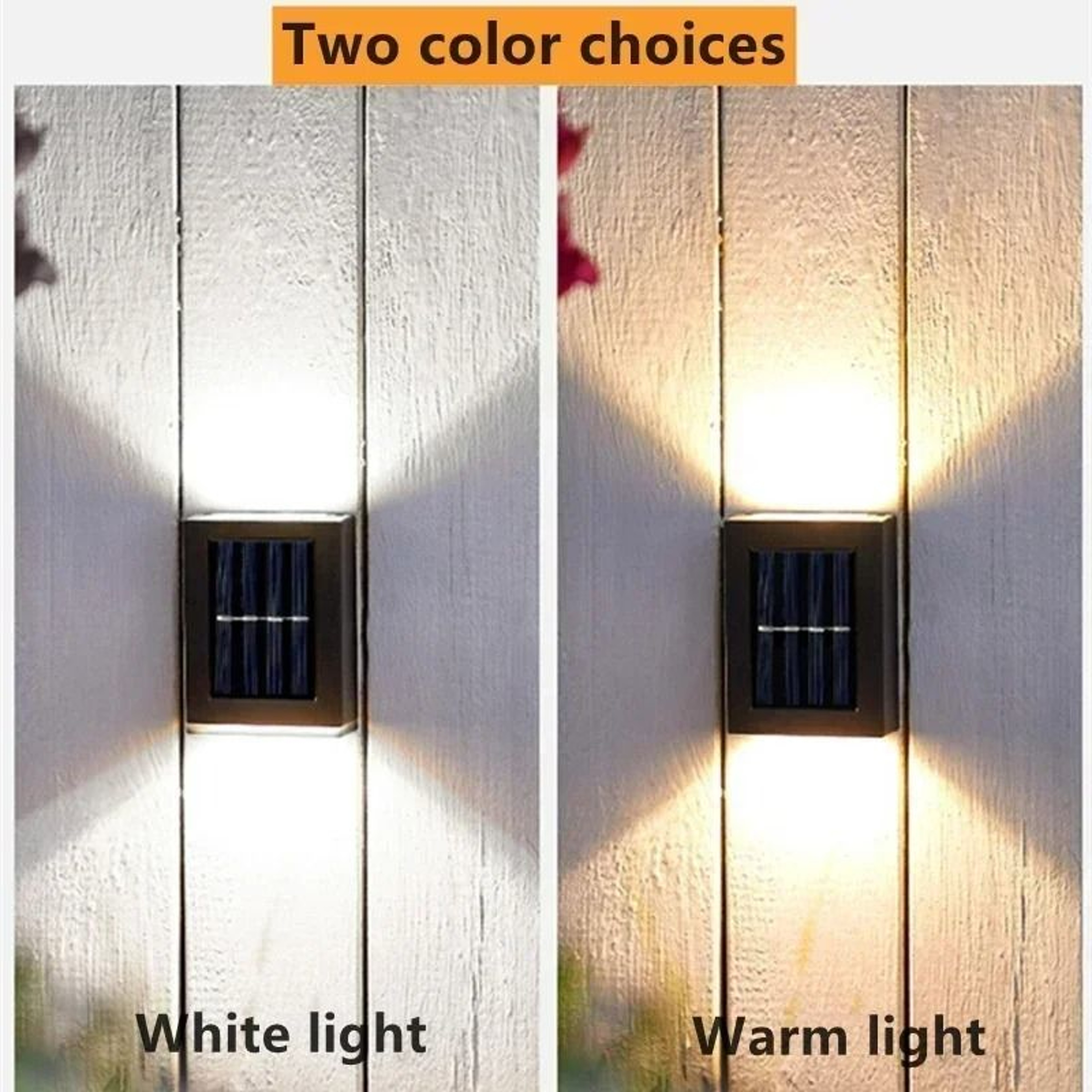 Solar Outdoor UpandDown Wall Washer Sconce Lights 6Pack 6