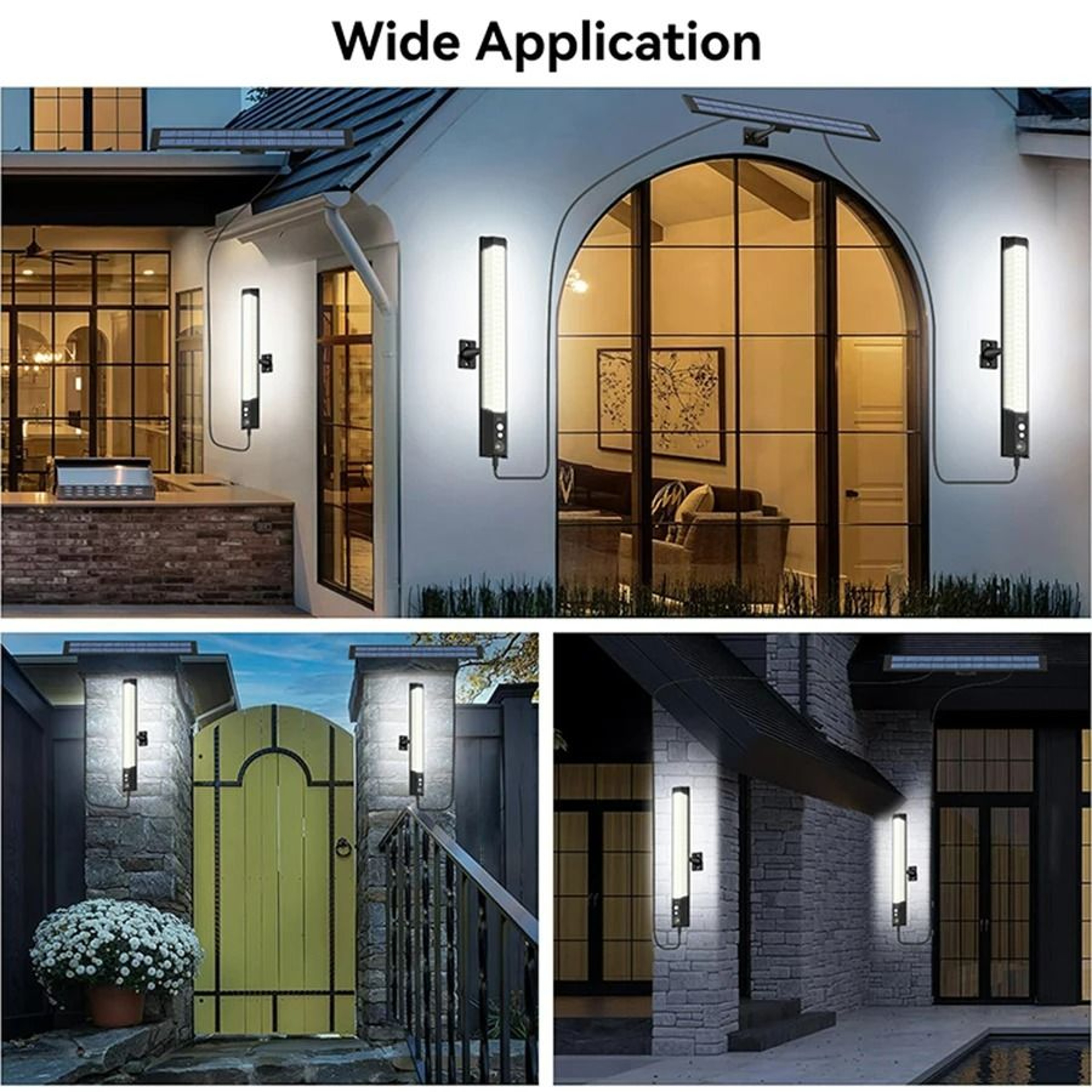 Outdoor Solar Wall Security Light With Wireless Remote Control 6