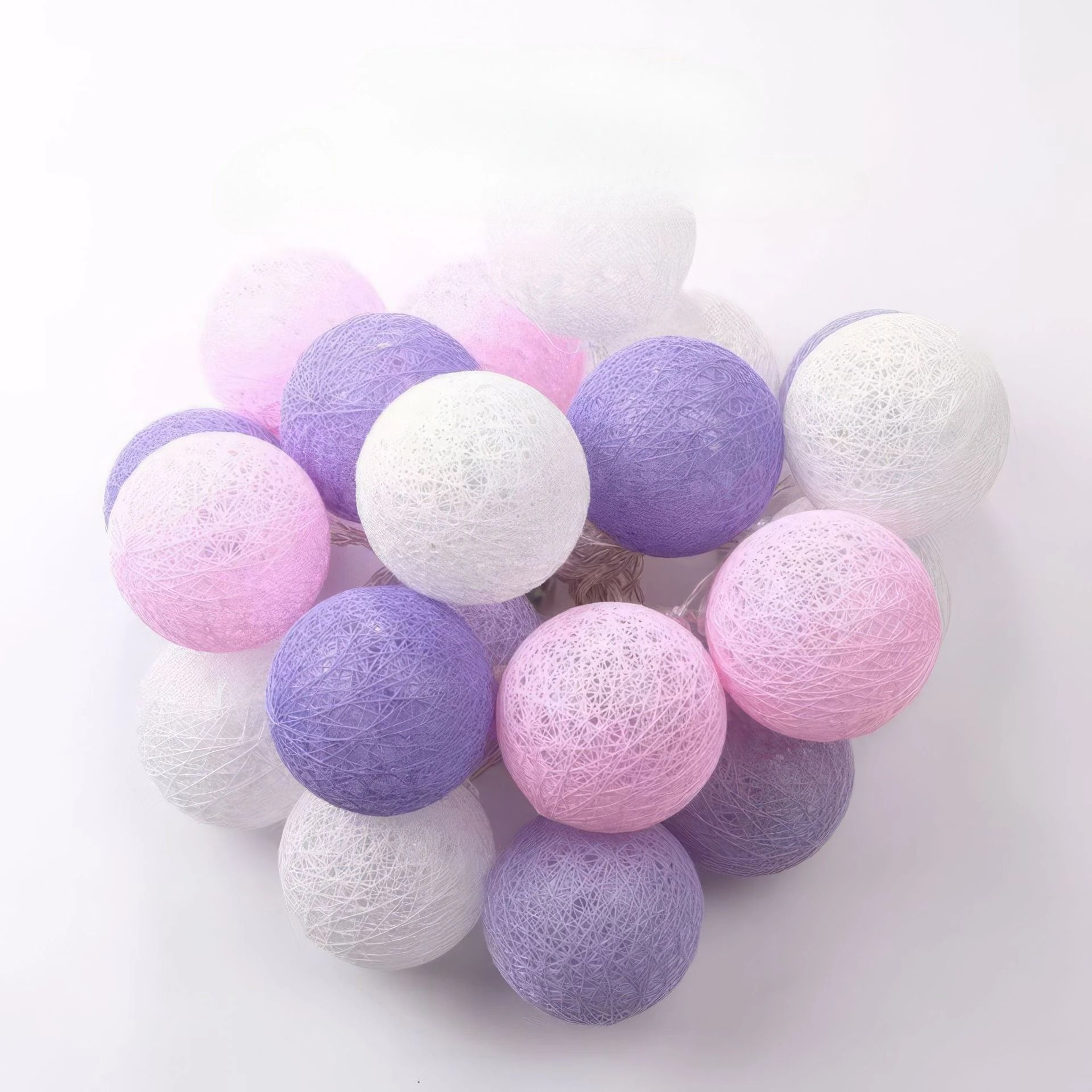 Cotton Ball LED String Fairy Lights 7