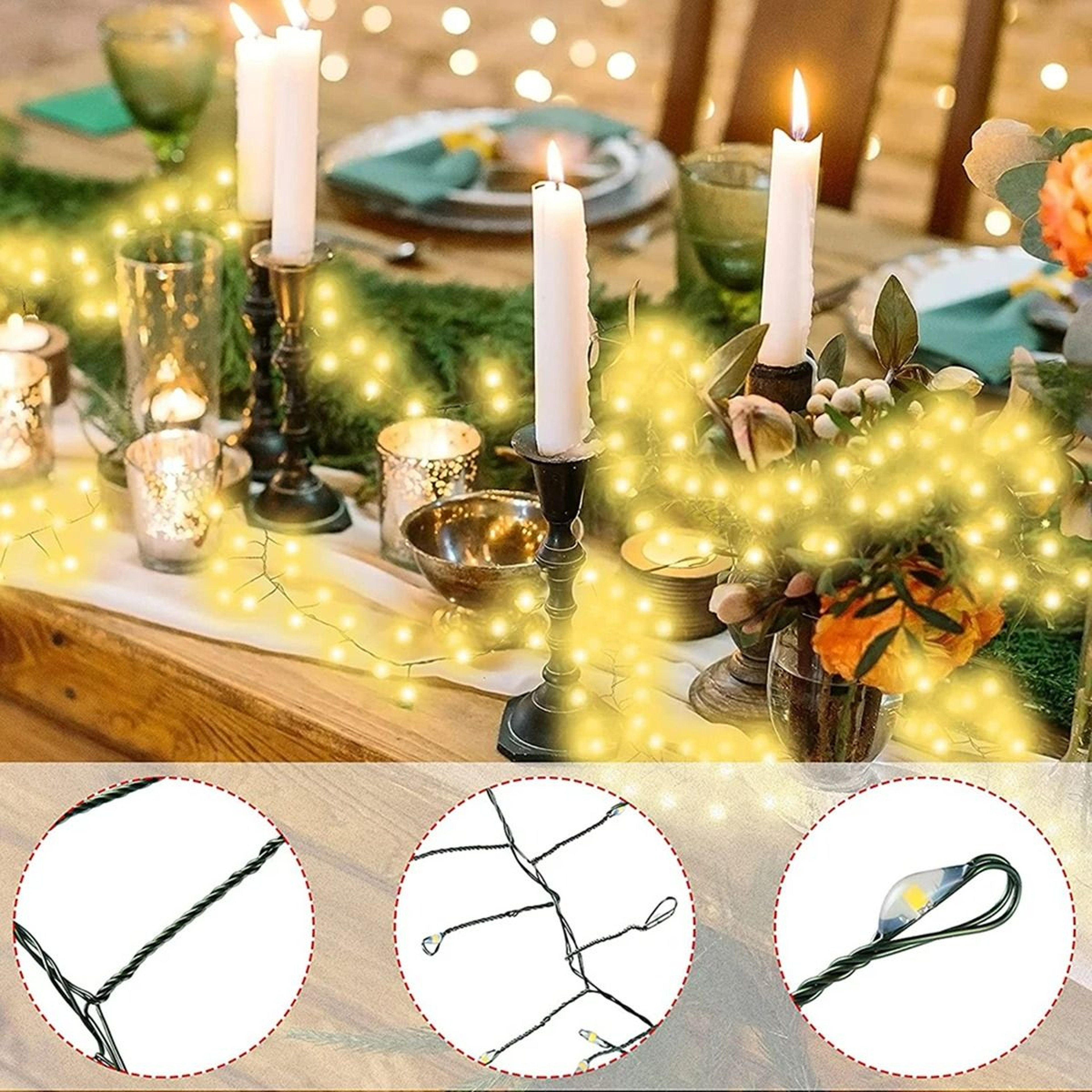 HeavyDuty Commercial LED Cluster Firecracker String Lights 3
