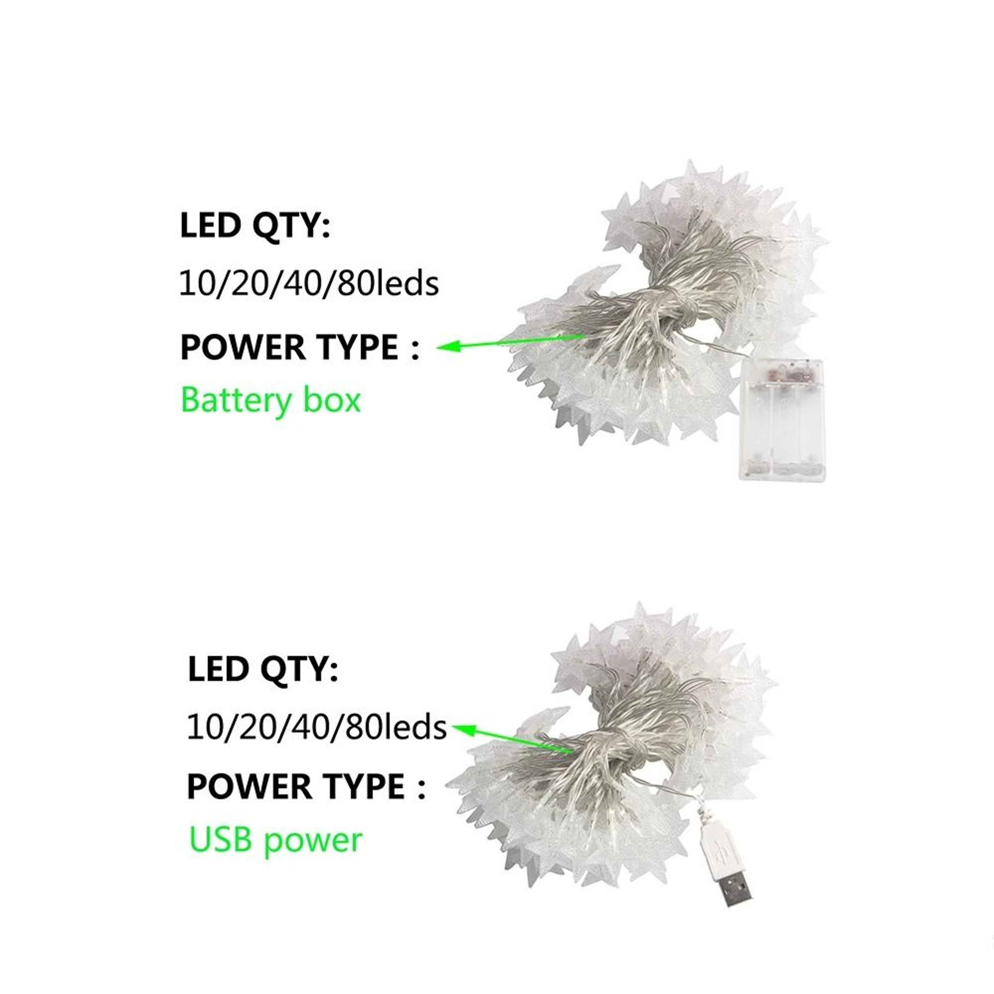 LED Star String Fairy Lights 1