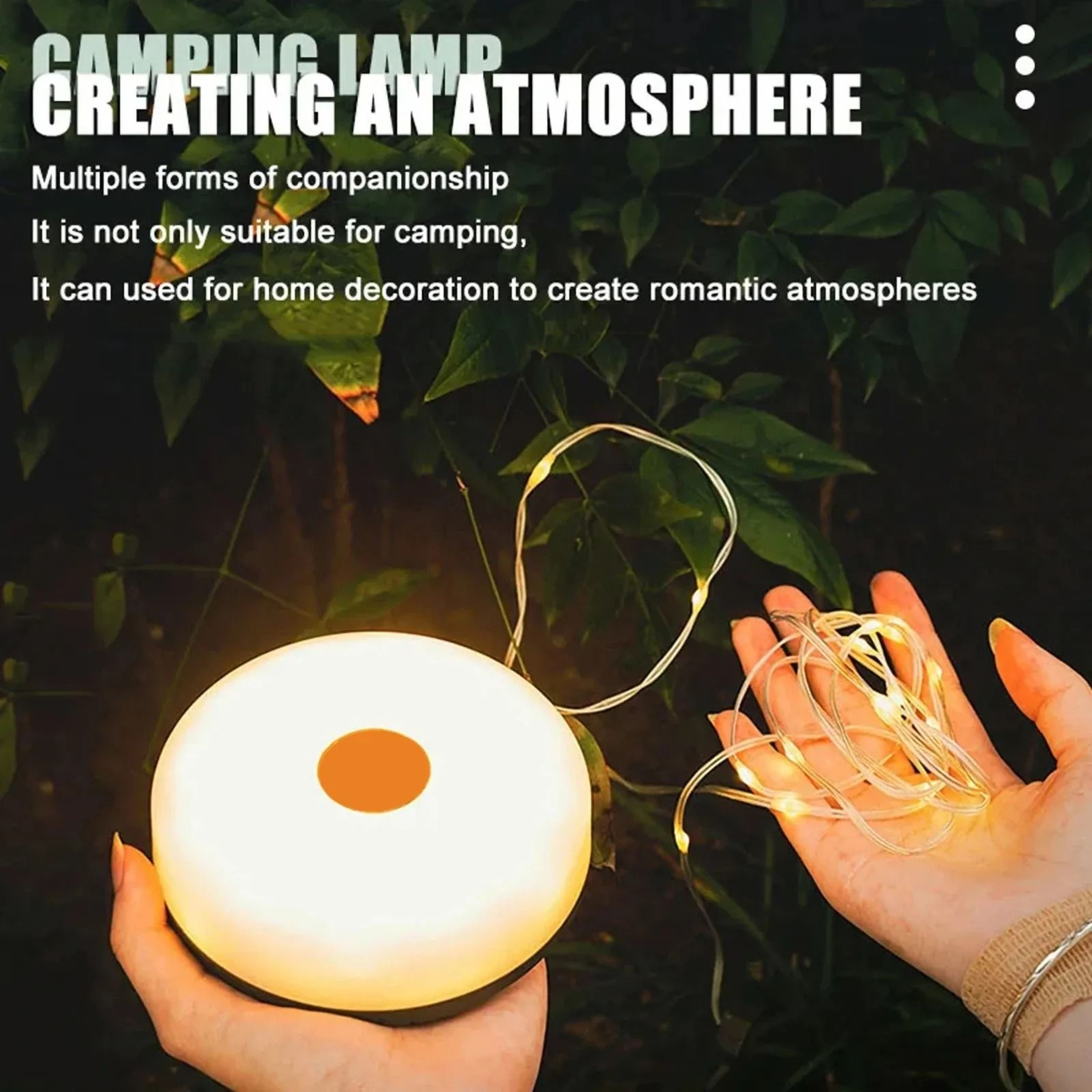 2in1 Portable Stowable Outdoor Camping String Light  Lantern 1