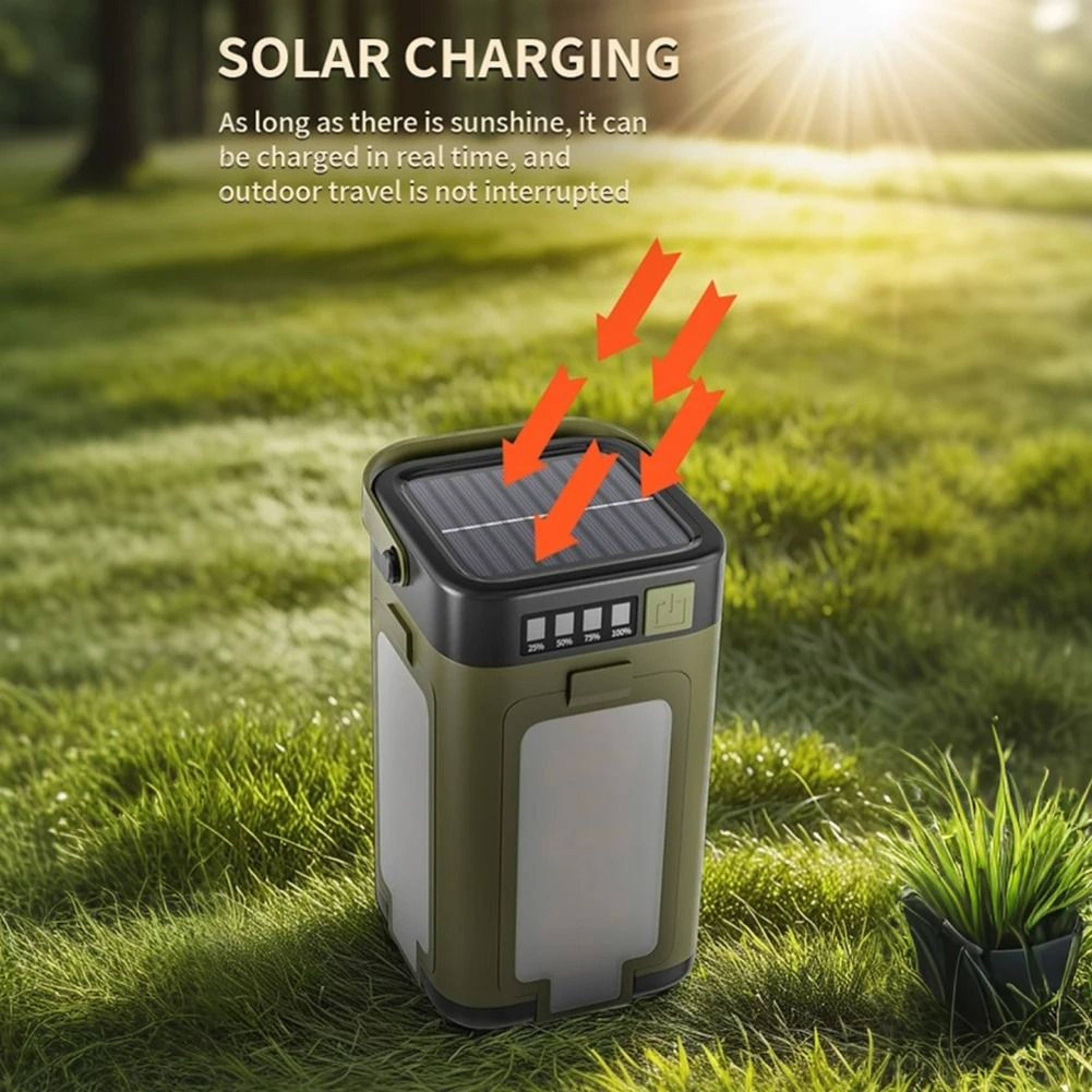 Foldable Camping Light  Rechargeable Power Bank Lantern 3