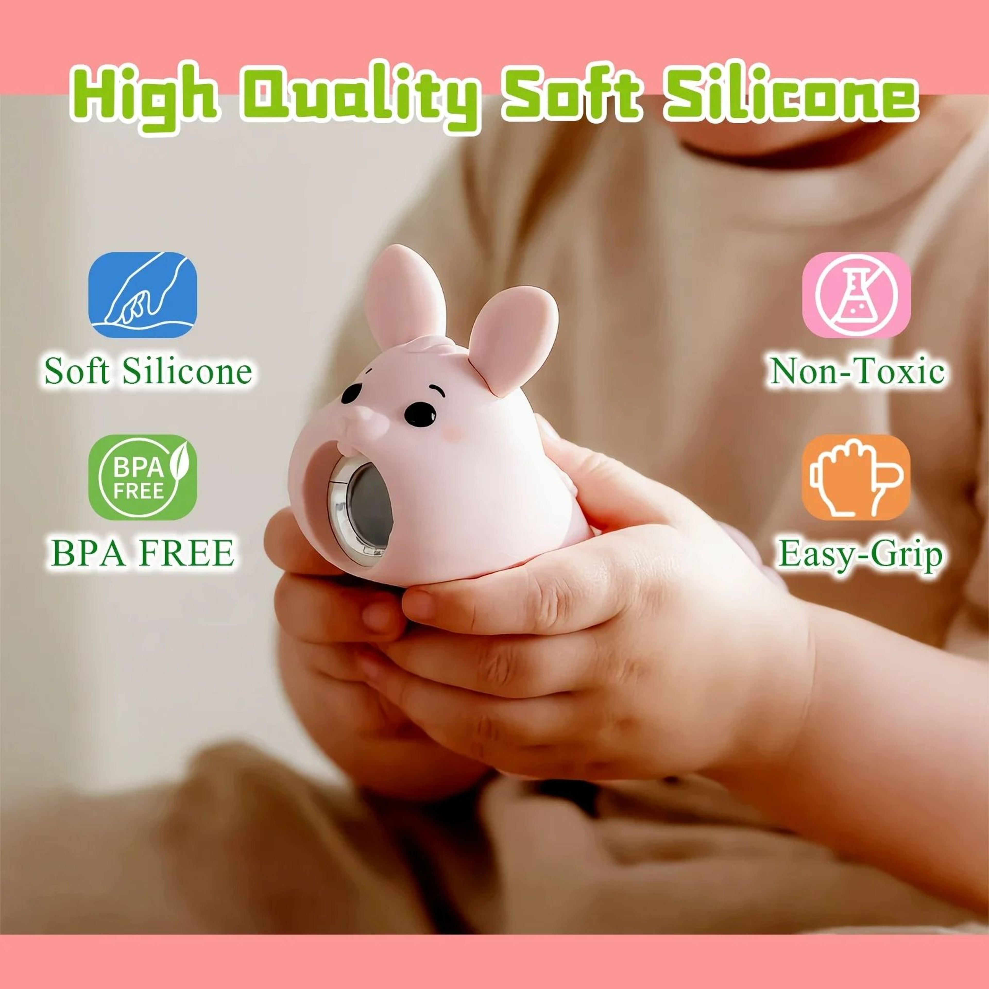 Soft Silicone LED Animal Nightlight  Portable Rechargeable Flashlight 4