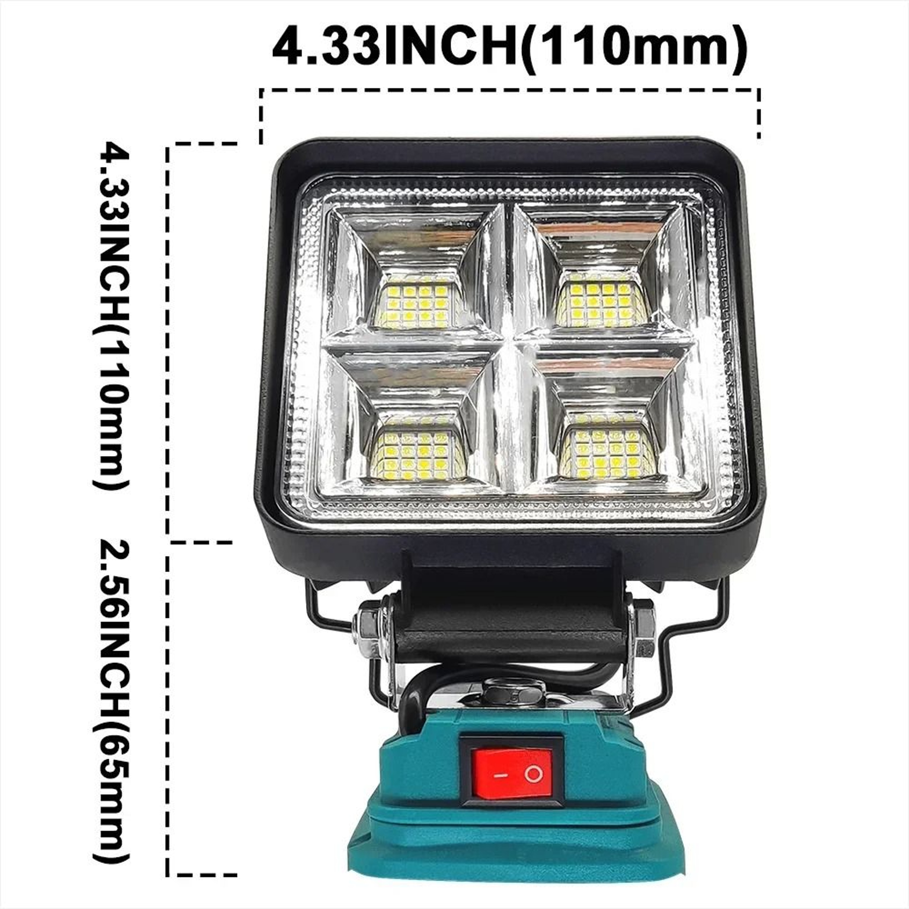 64LED 4Inch Cordless Job Site Spotlight  Work Light 3