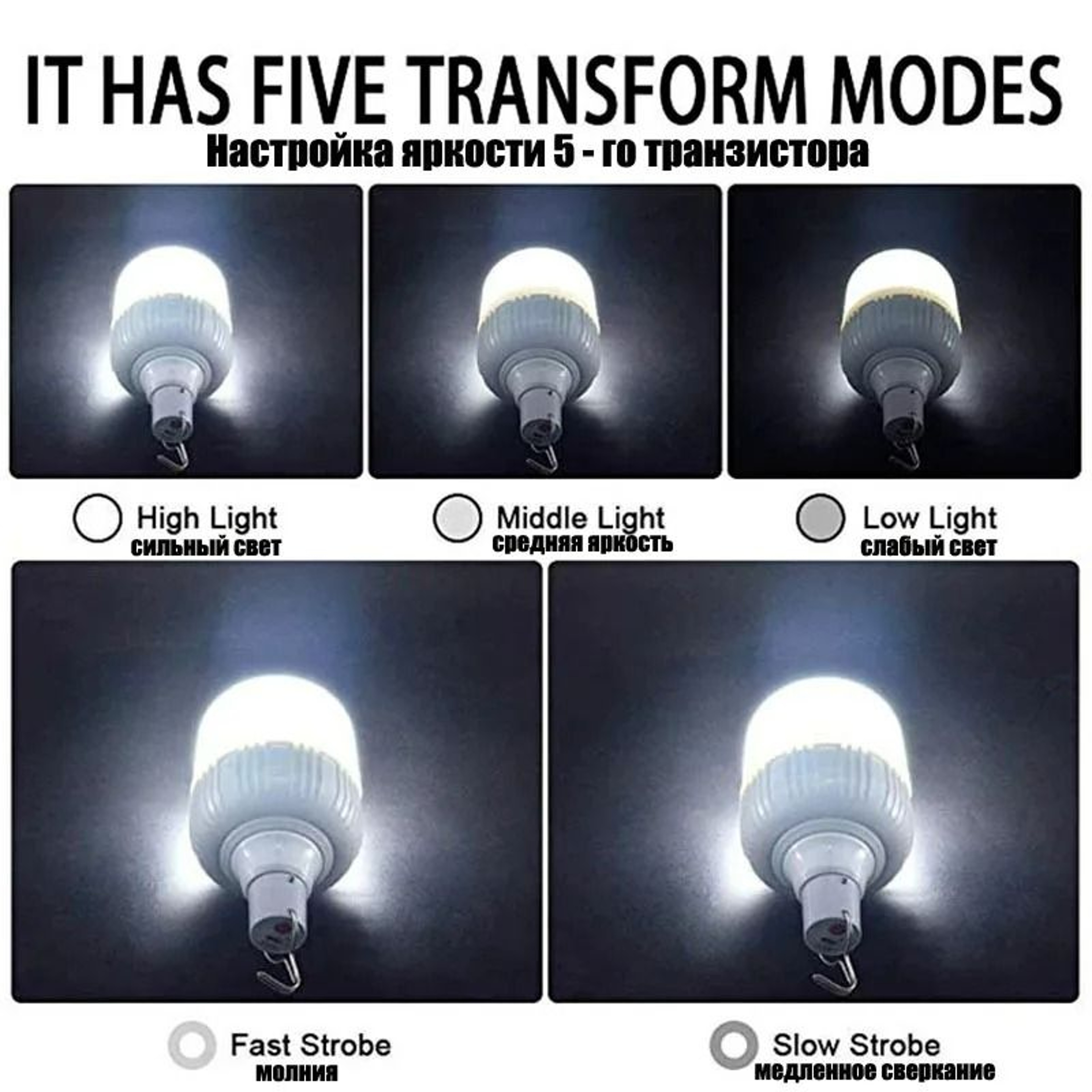 HighCapacity Camping Lantern  Emergency Bulb With Motion Sensor  Power Bank 1
