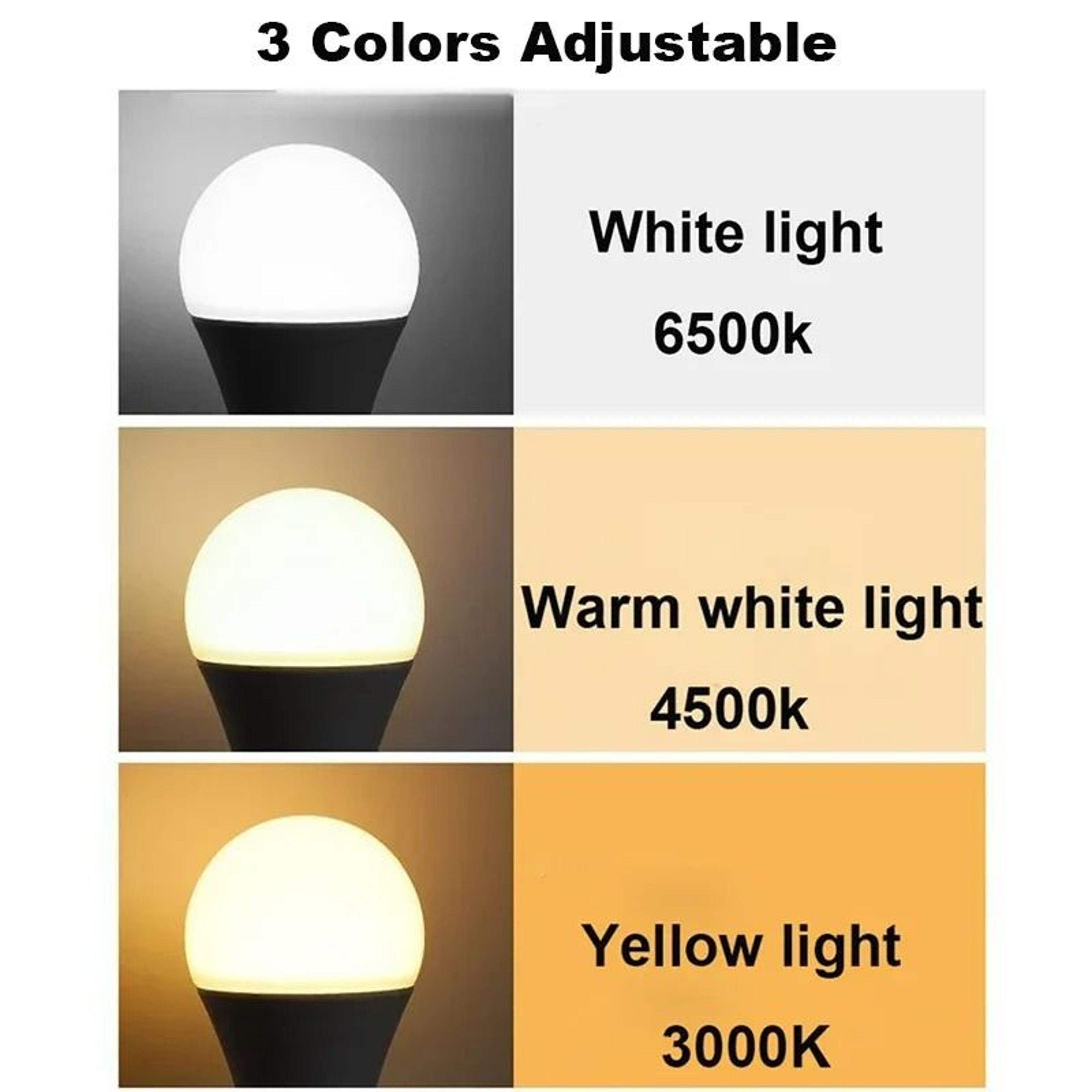 7W USB Emergency LED Light Bulb With 3Color Dimming 2