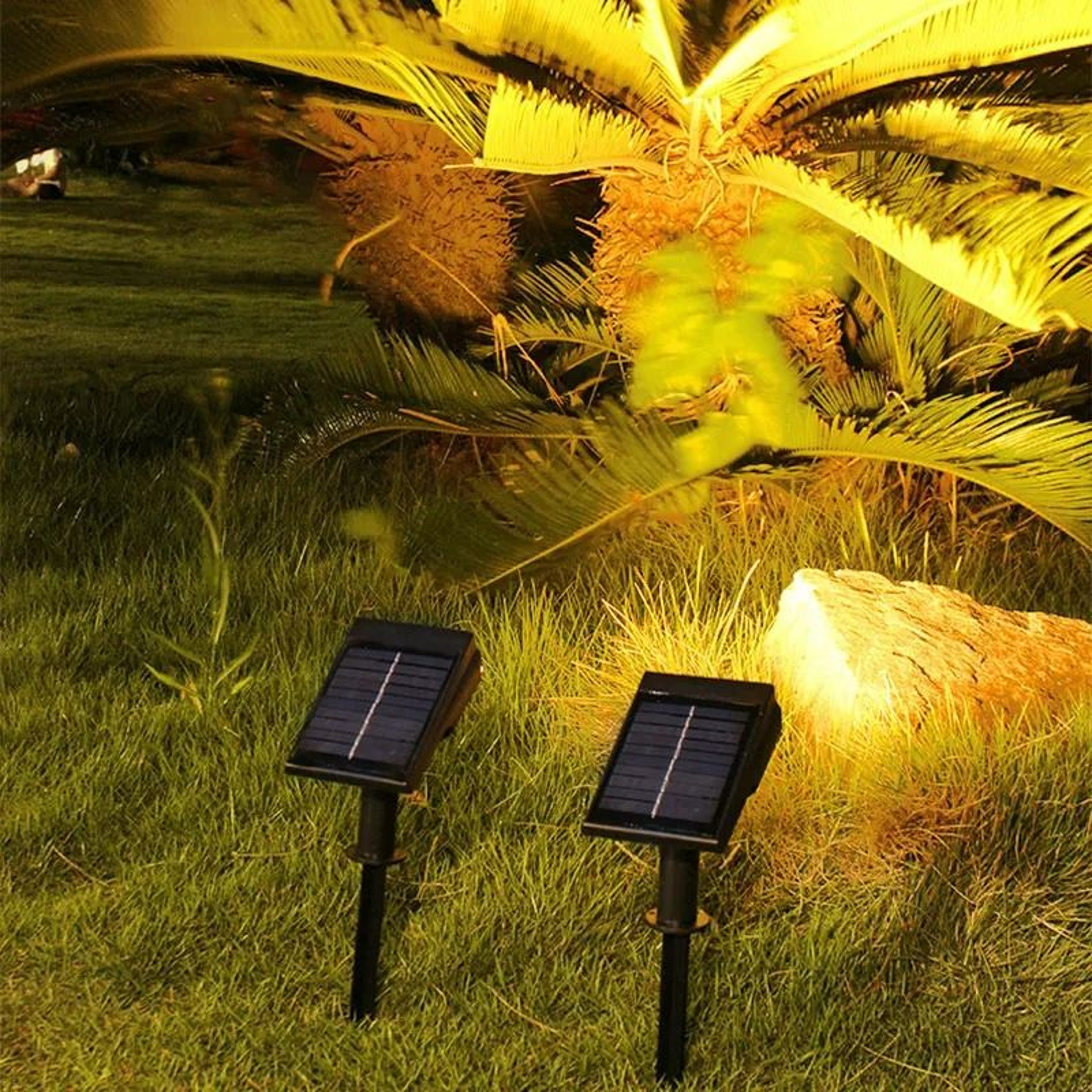 Solar Landscape Spotlights With Dual Ground And Wall Mount 6
