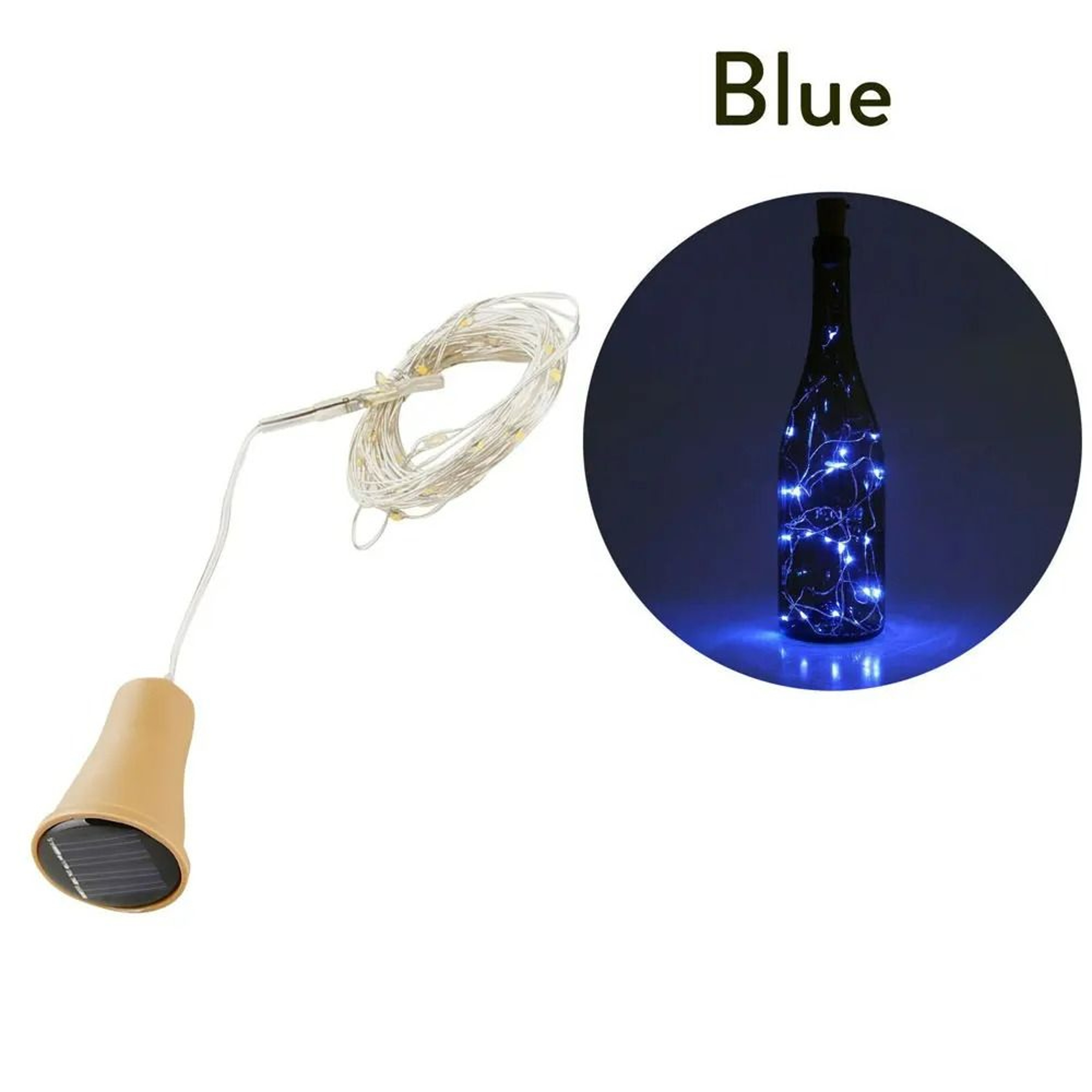 Solar Powered Wine Bottle Cork Light Strings 6
