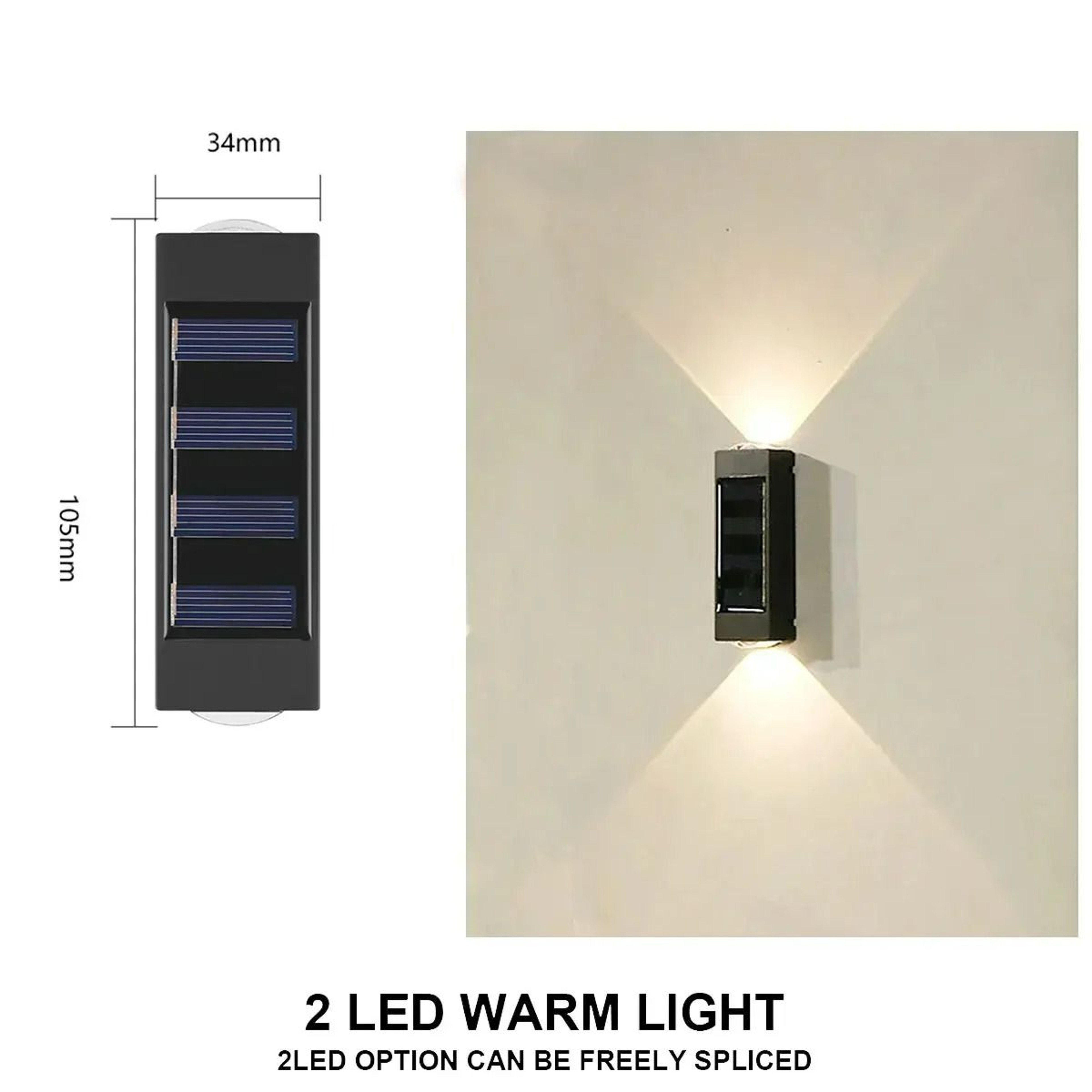 Solar Up  Down DualBeam LED Wall Lights 8