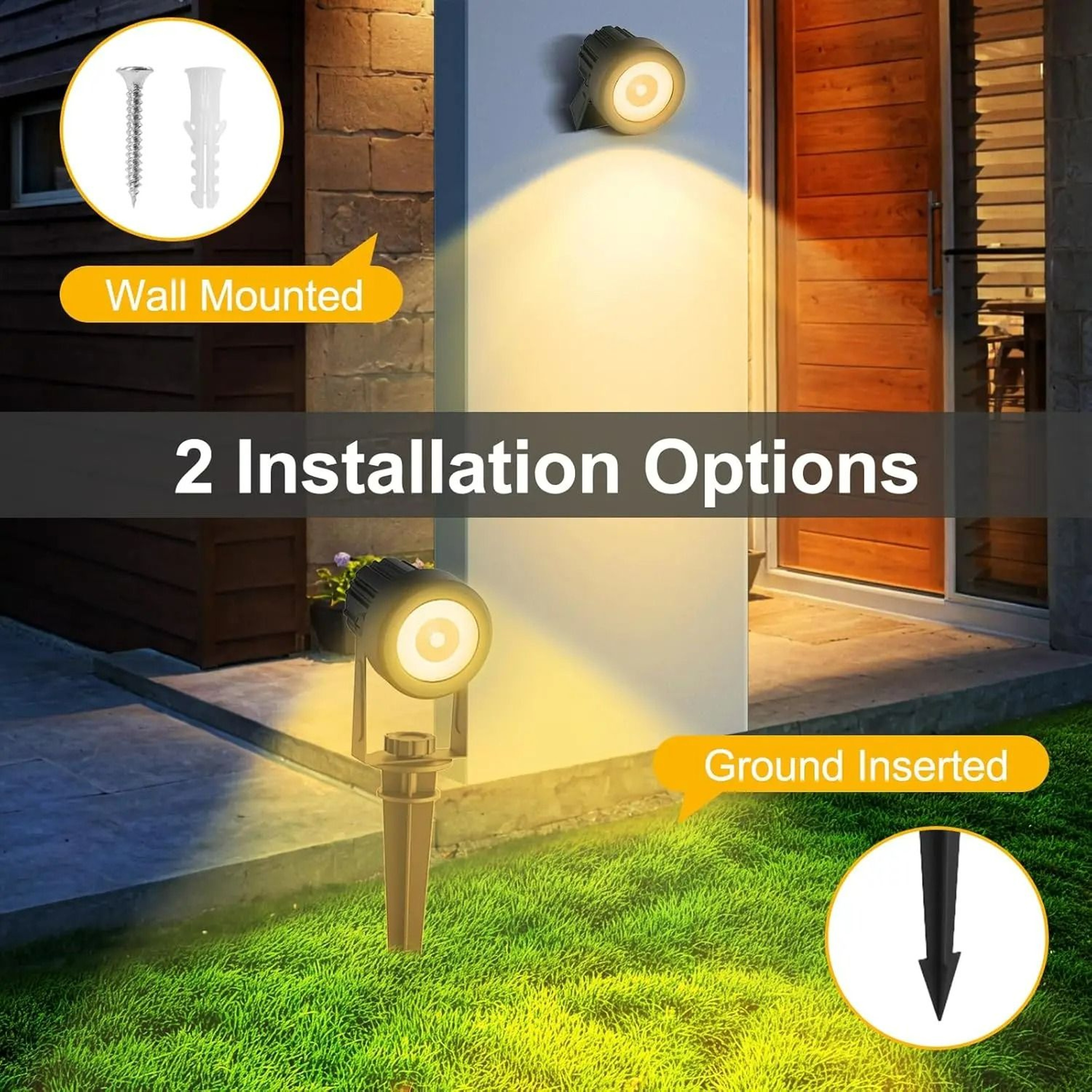 Solar Outdoor Adjustable LED Landscape Spotlight 3
