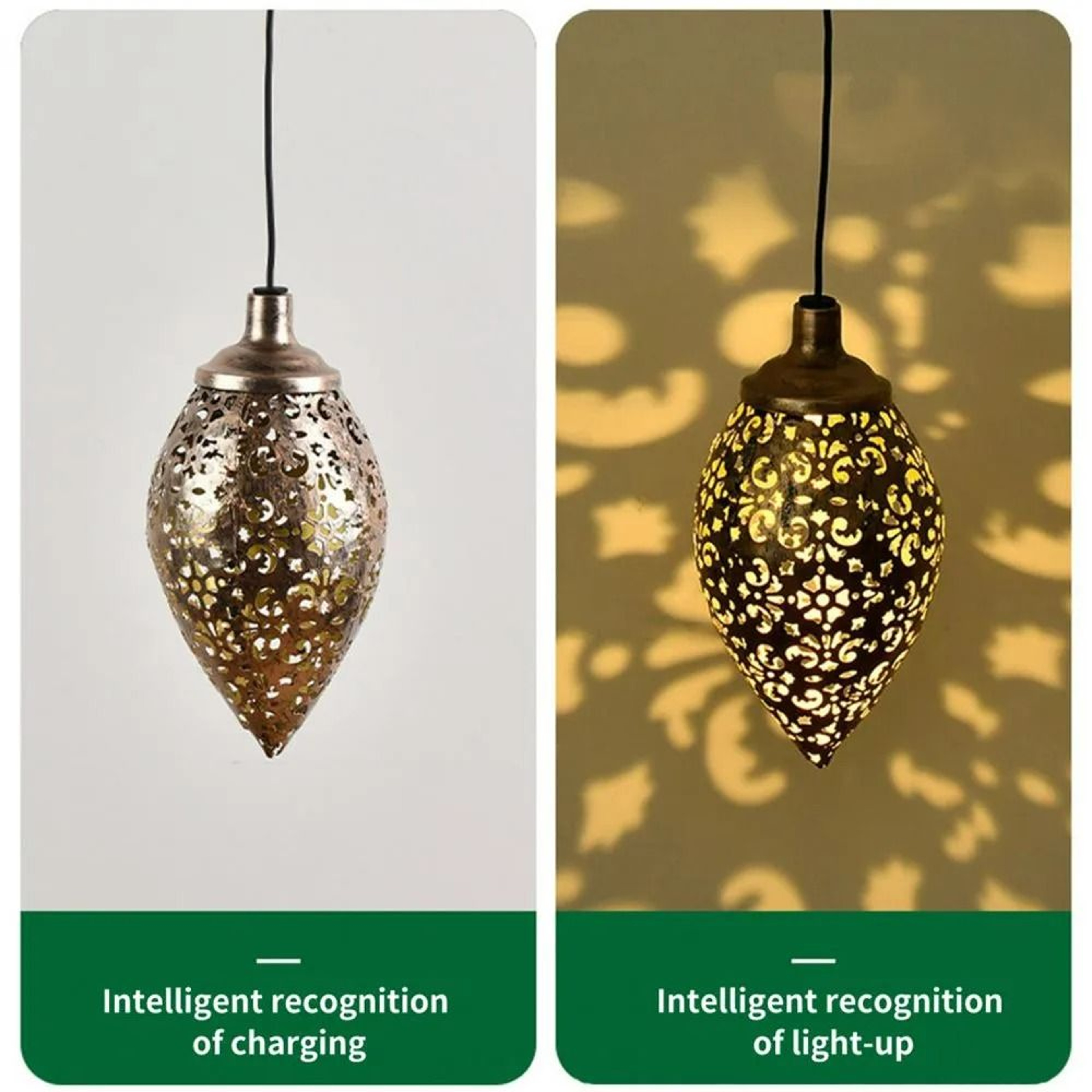 Solar Water Drop Projection Pendant Light 4