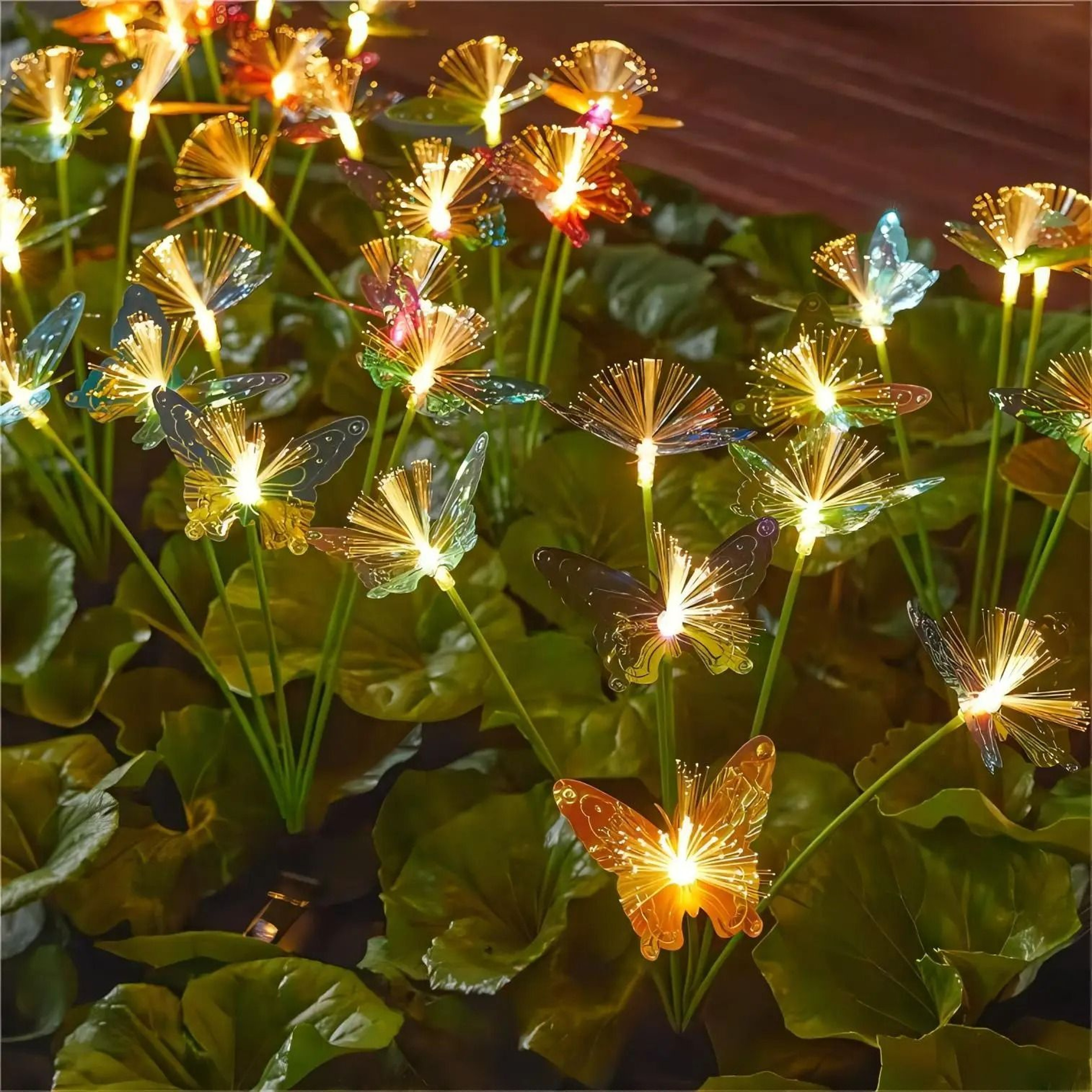 Solar Butterfly Flower Garden Stake Light 2