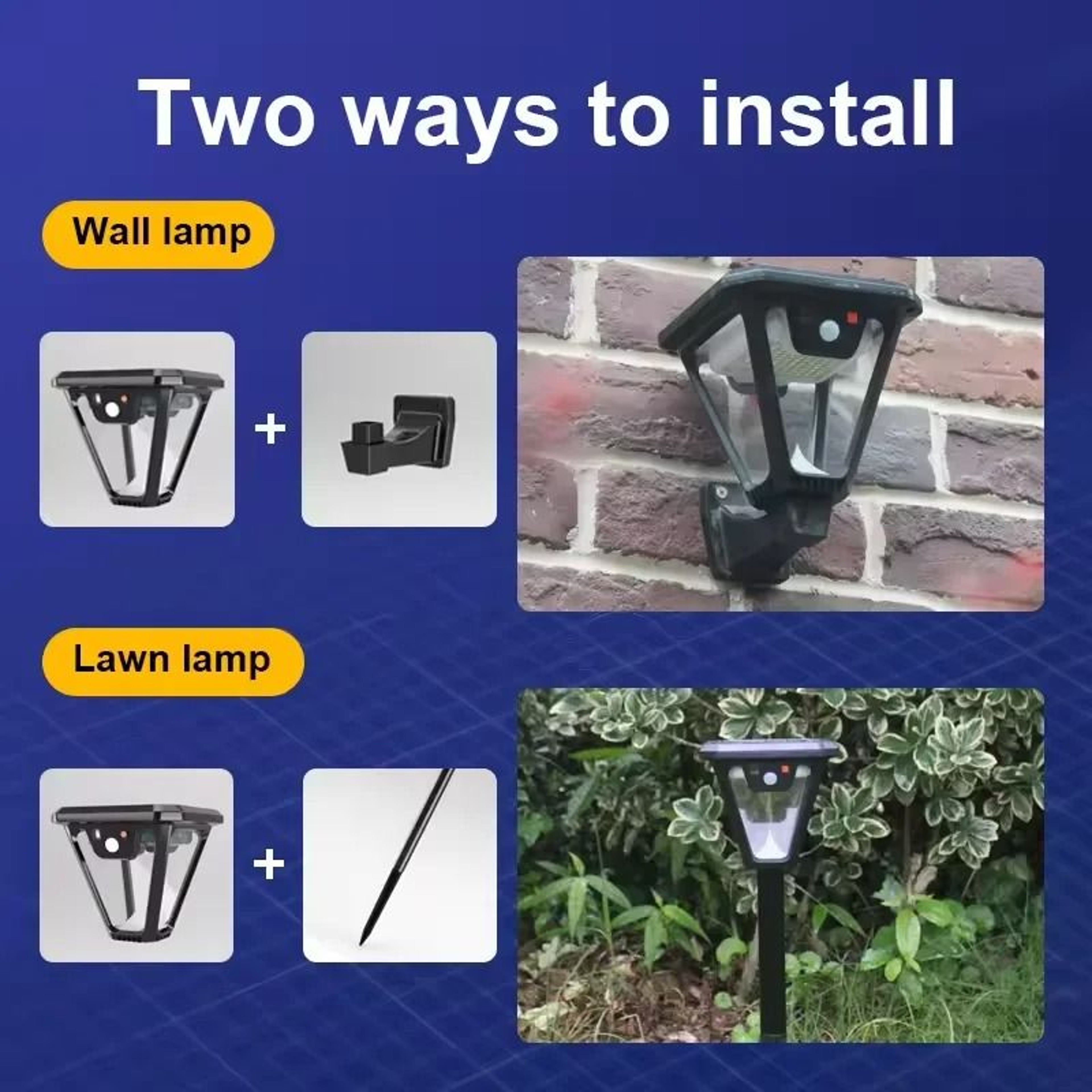 5000K Solar Pathway Garden Motion Sensor Light 5