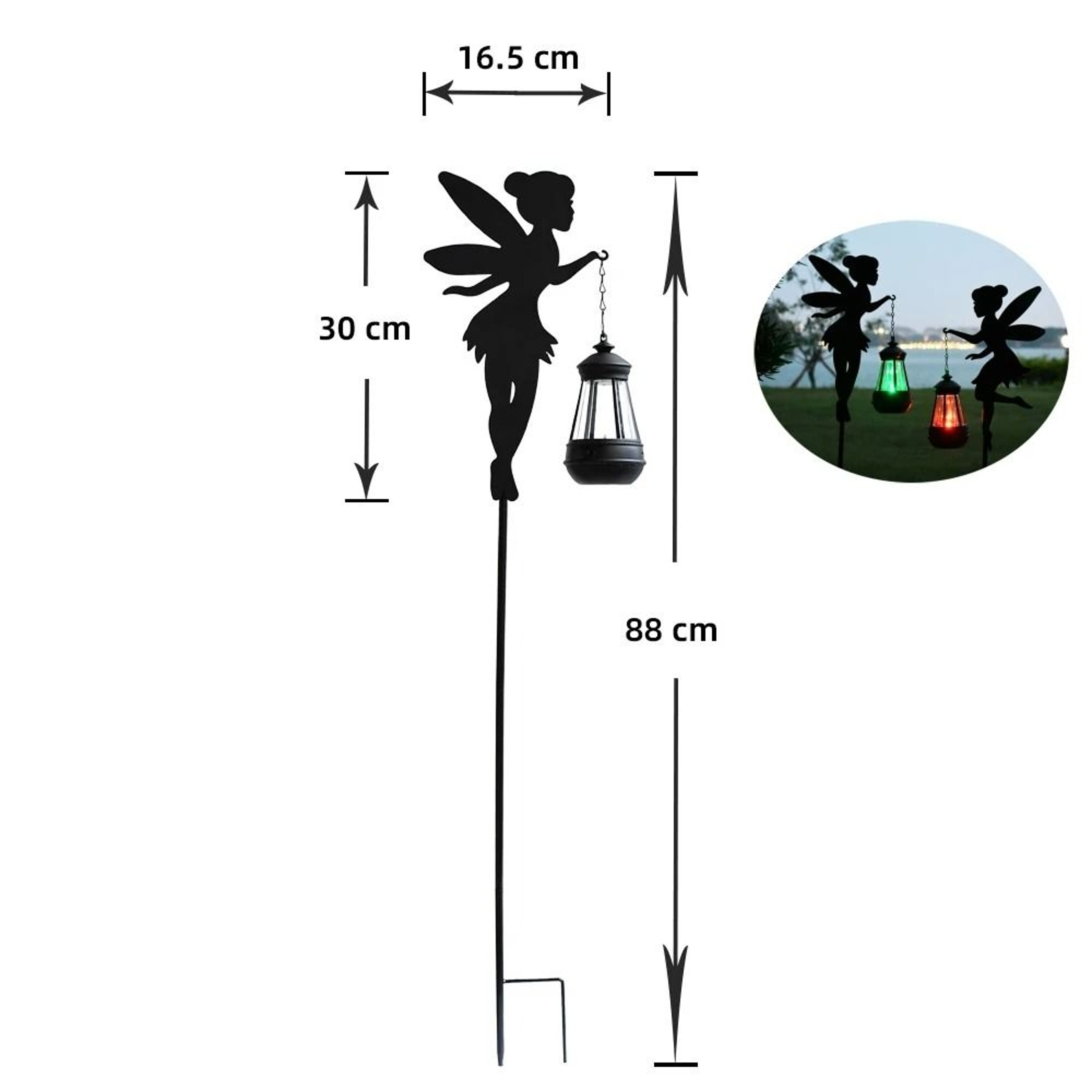 Solar Watering Can Outdoor Garden Light 9