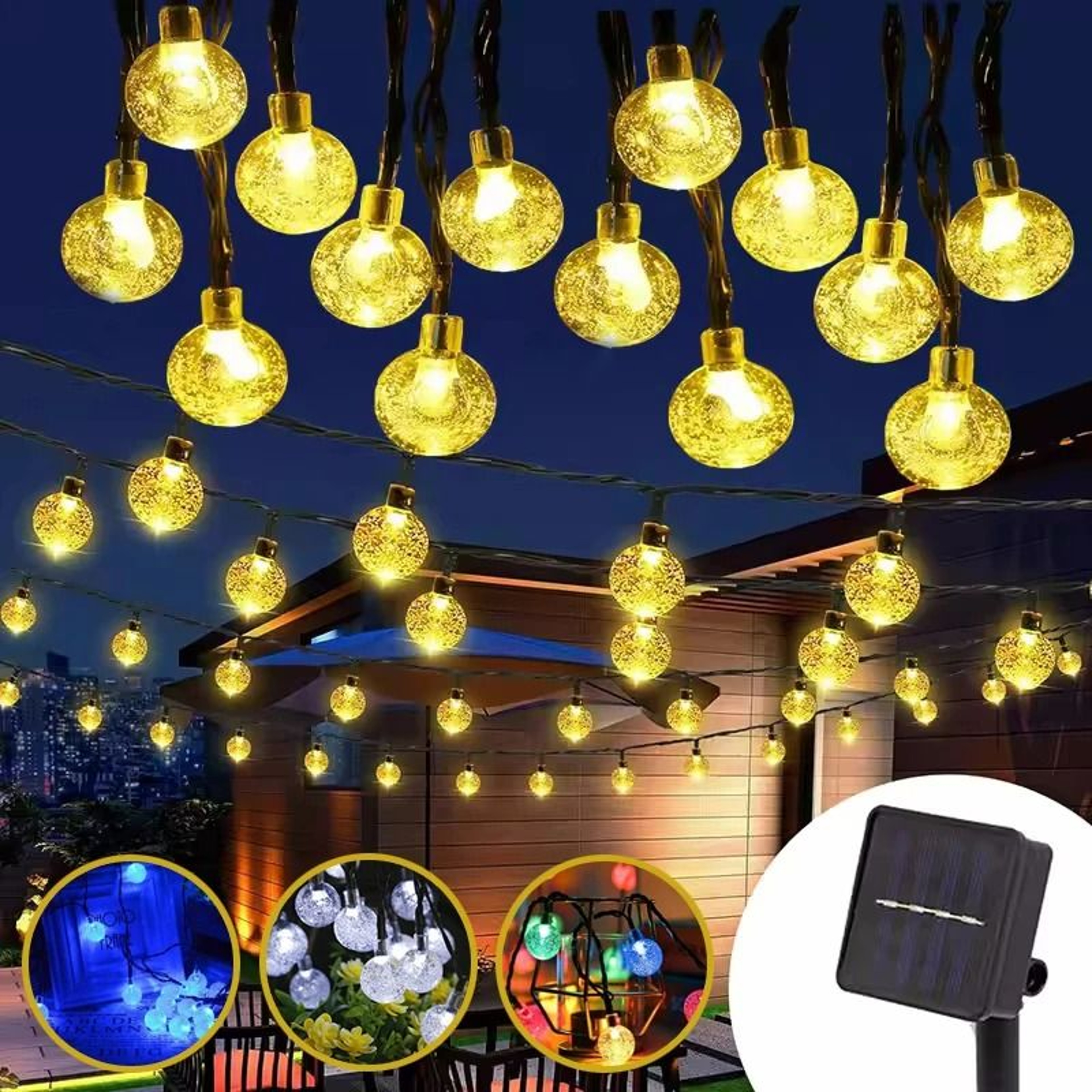 Solar Outdoor Waterproof 8Mode Fairy String Light 1
