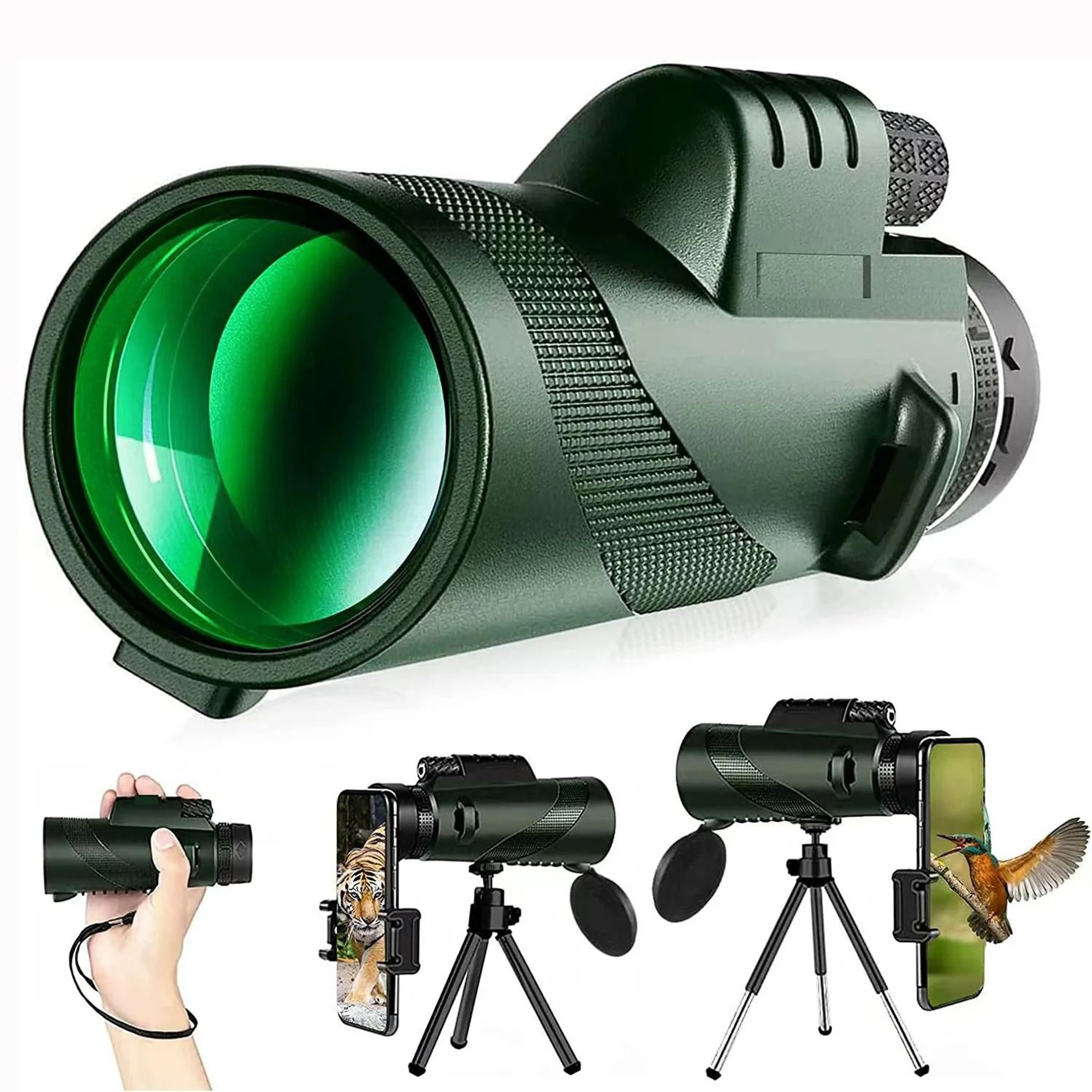 80x100 HD Optical Zoom Portable Monocular Telescope 3