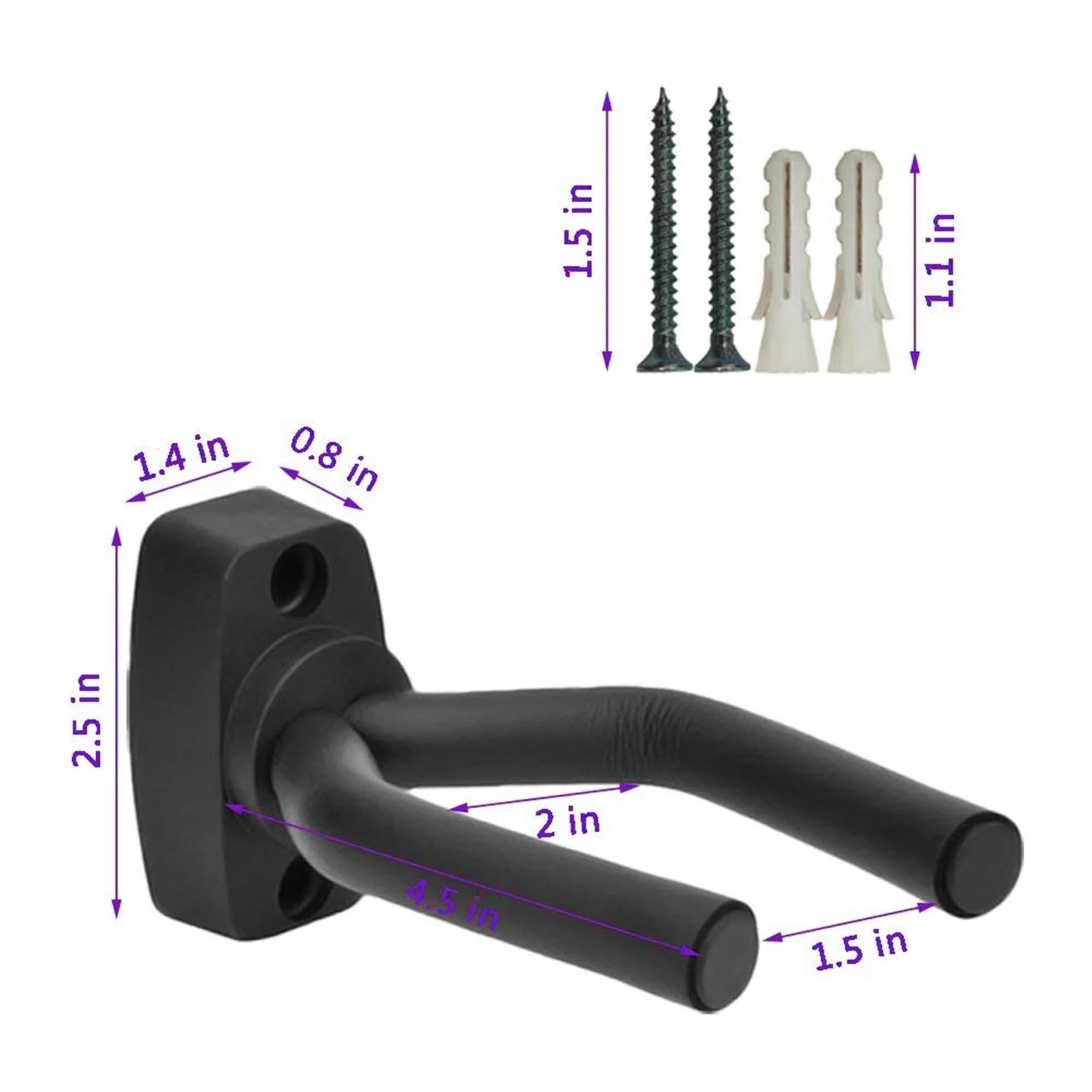 Wall Mount Guitar Hanger  Instrument Hook 1