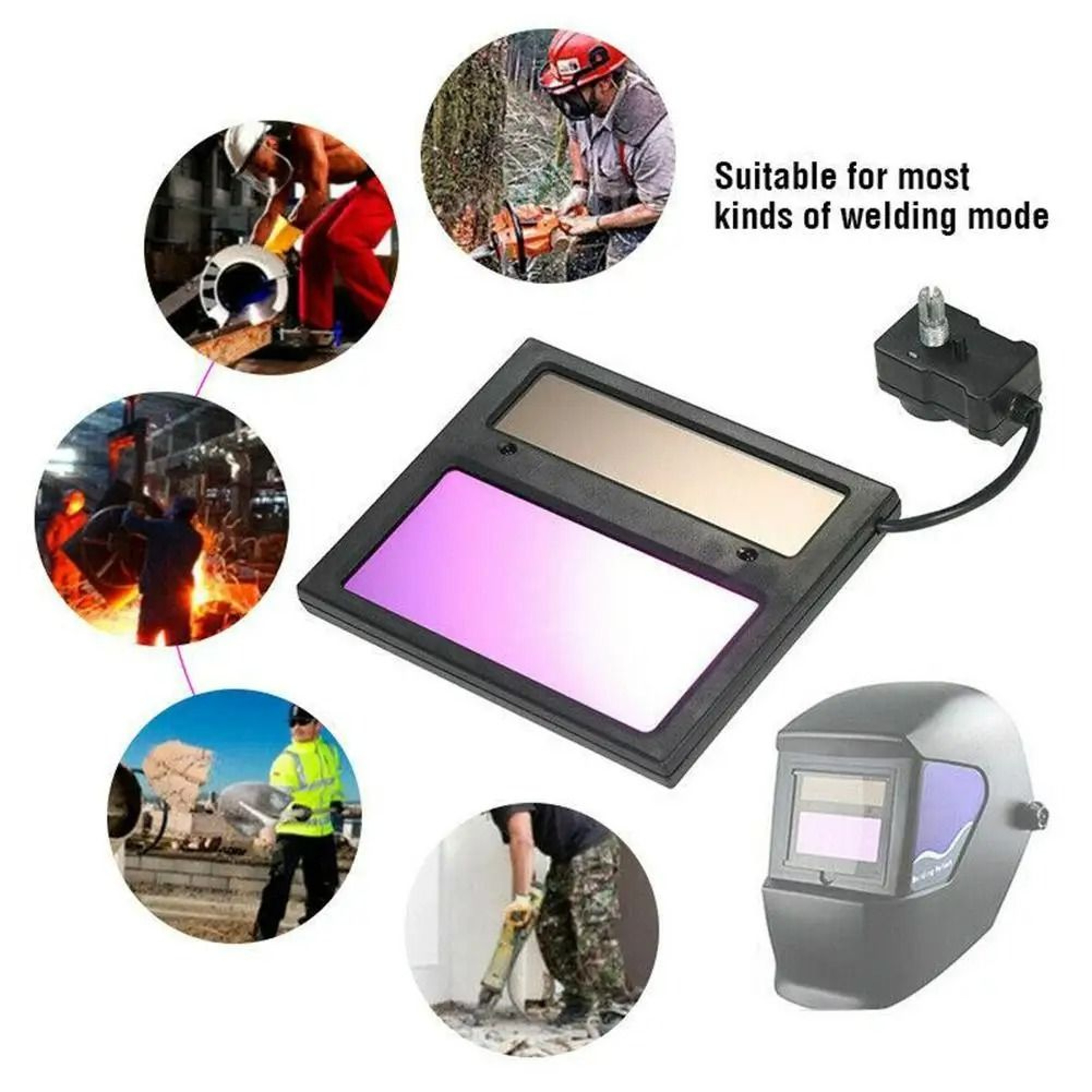 SolarPowered AutoDarkening Welding Helmet Lens 0