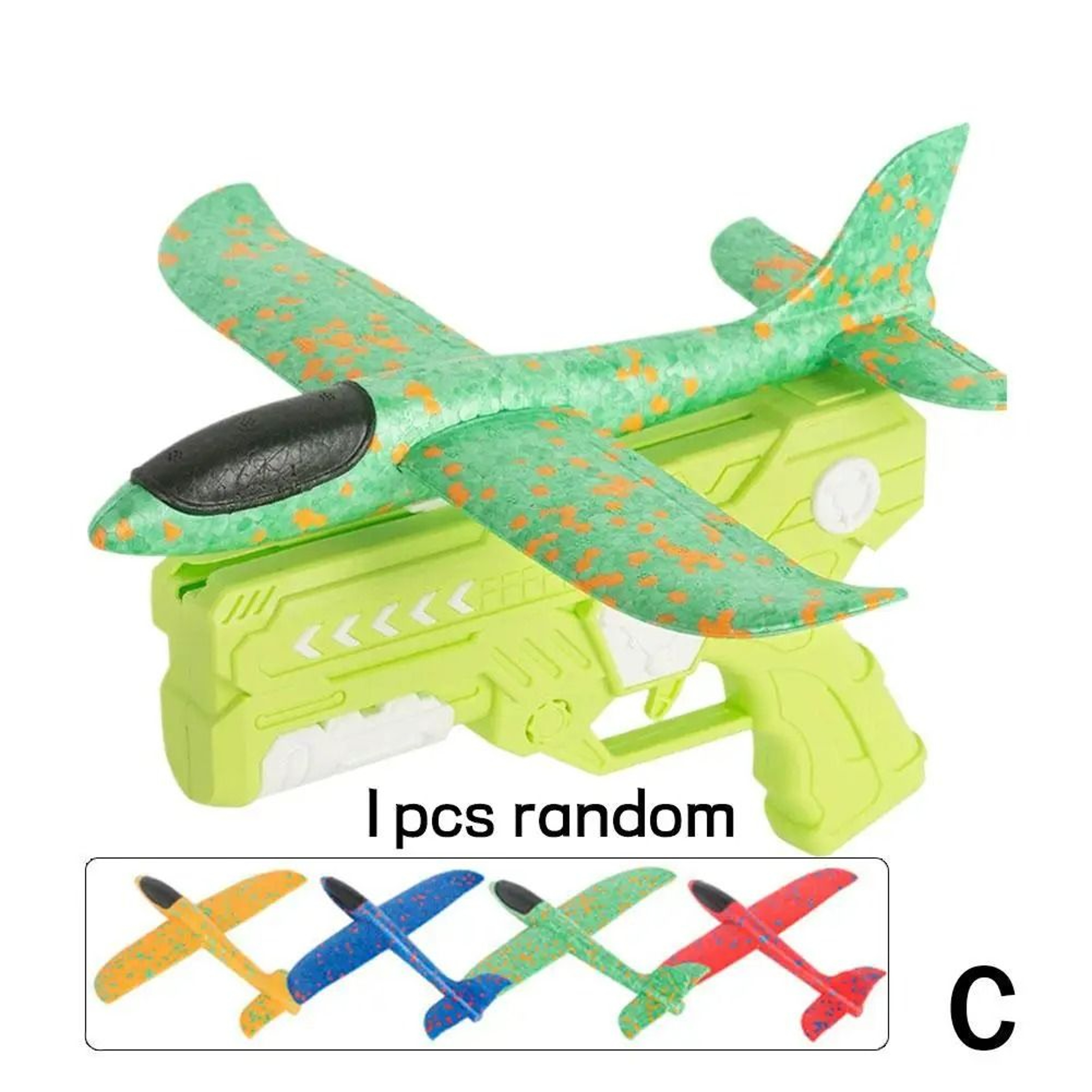Childrens Launcher Gun Foam Glider Aircraft Toy 9