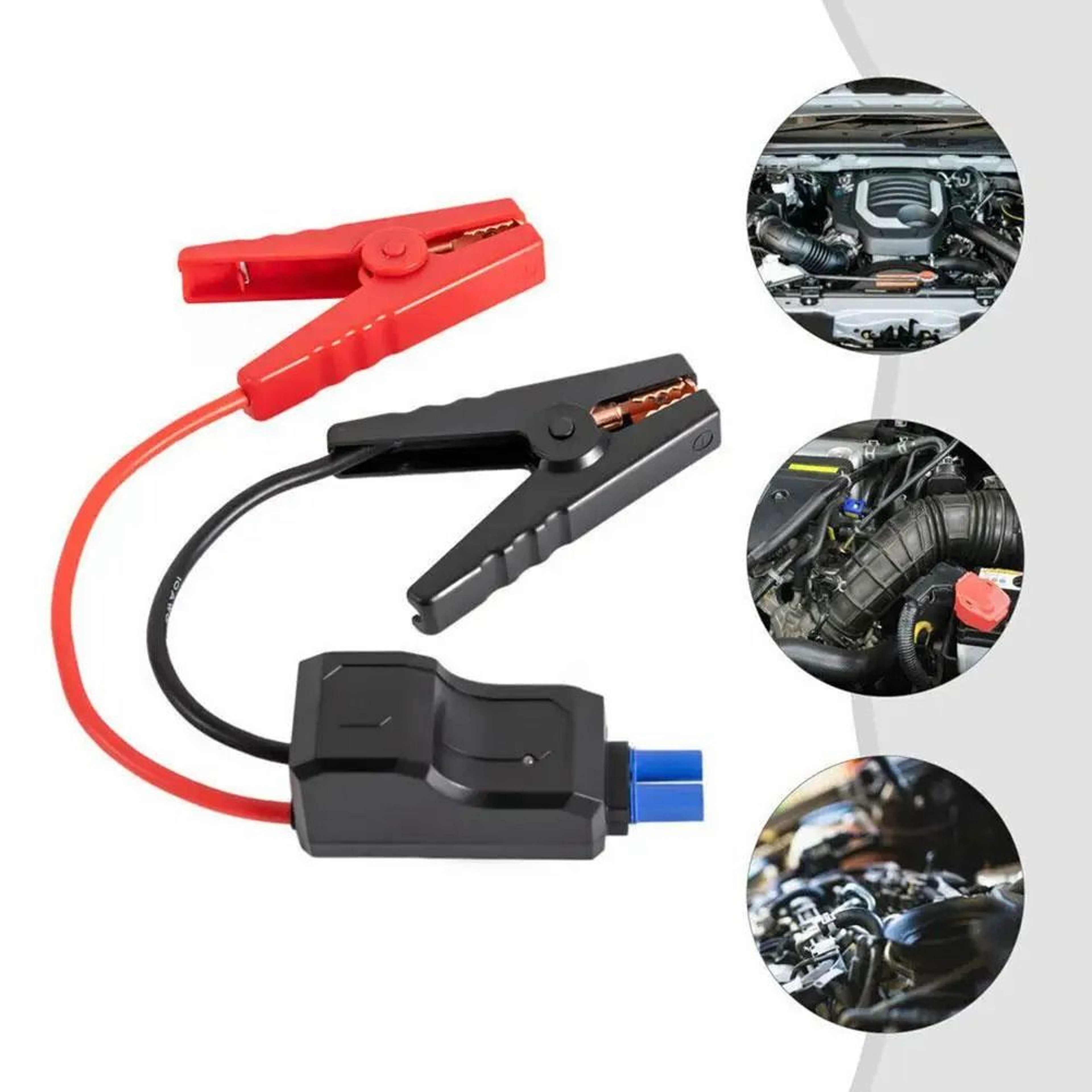 500A Smart Jumper Cable Clamp With LED Protection Indicator 0