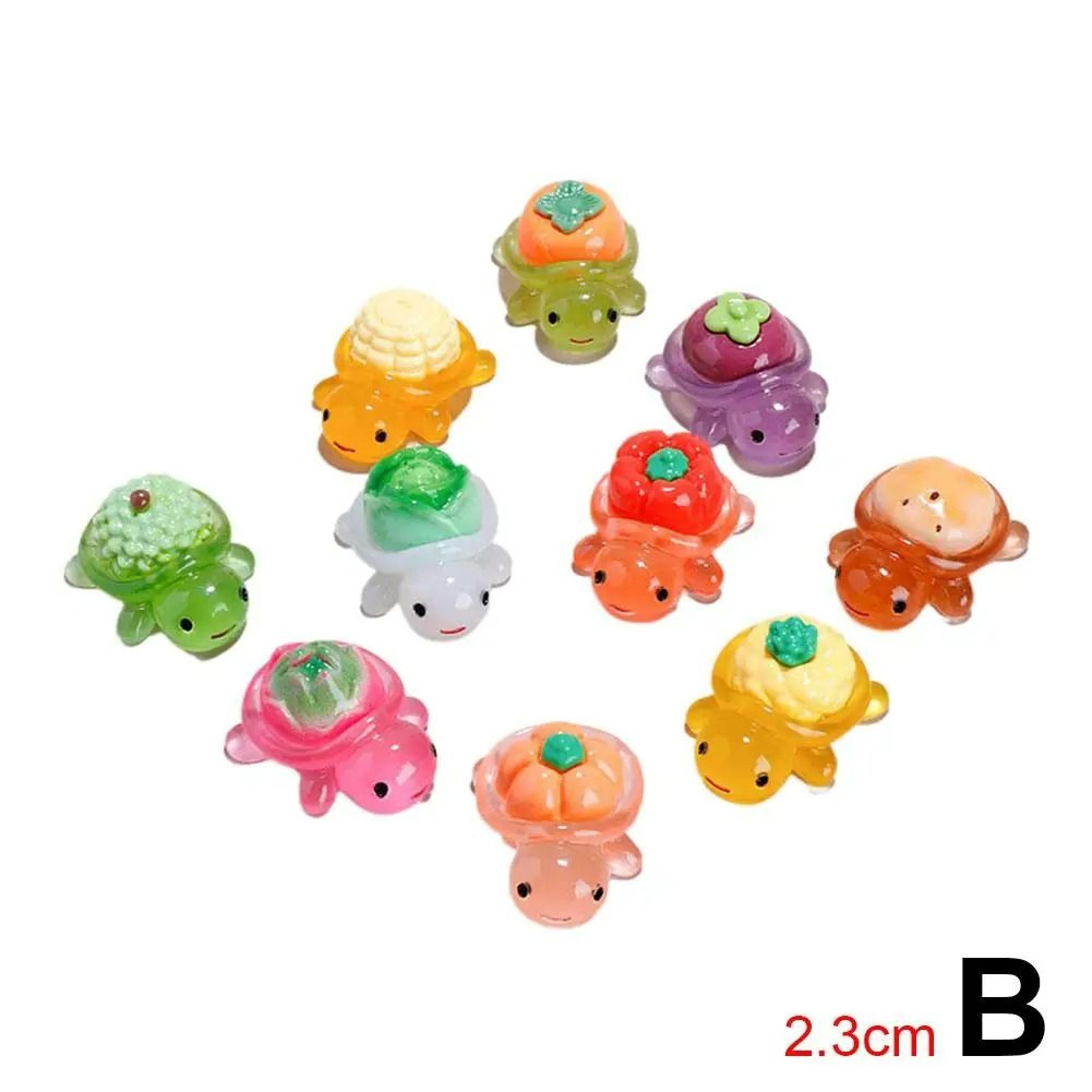 Mini Glow In The Dark Turtle Figurines Micro Landscape Decor 7