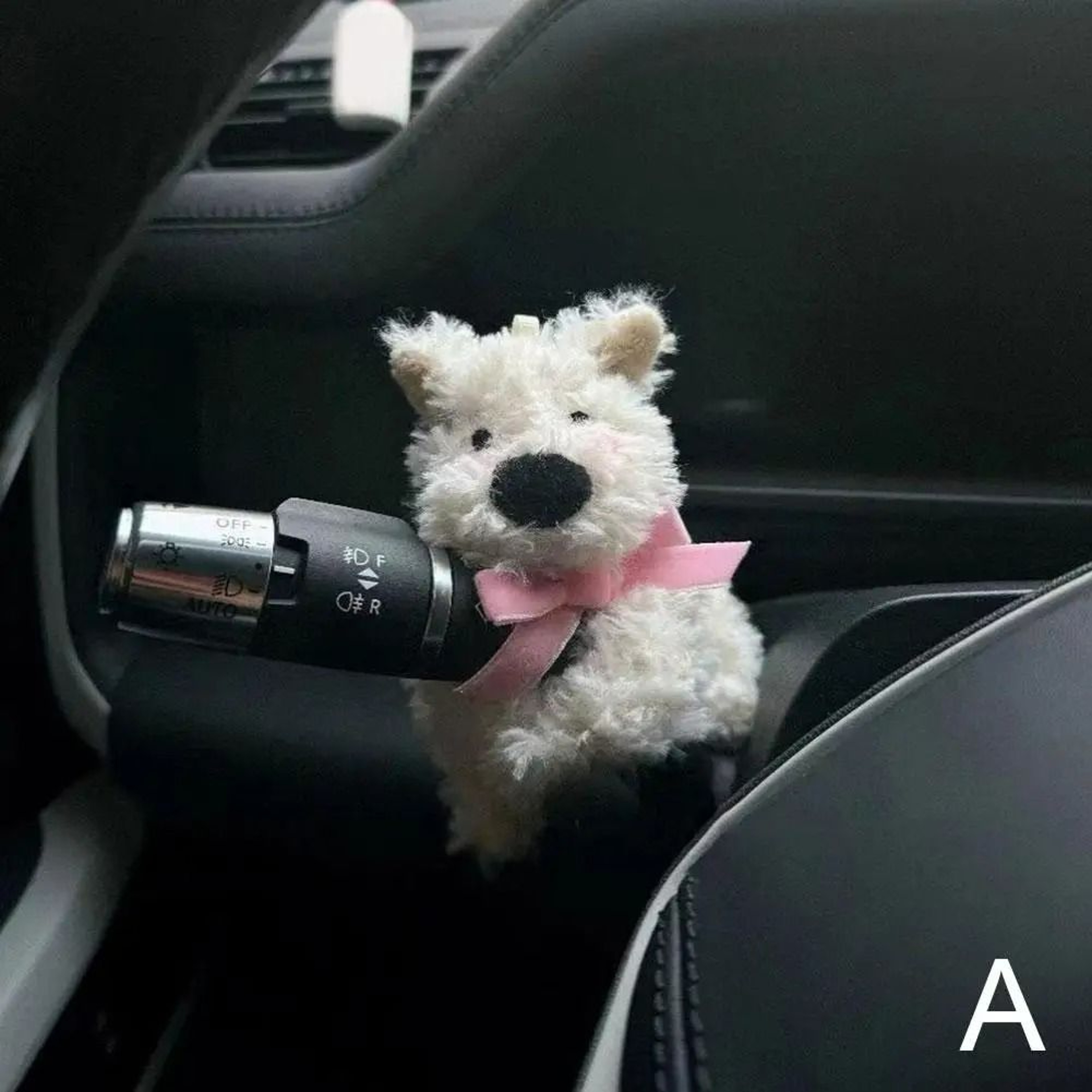 Cute Plush Puppy Car Wiper Stem Interior Ornament 9