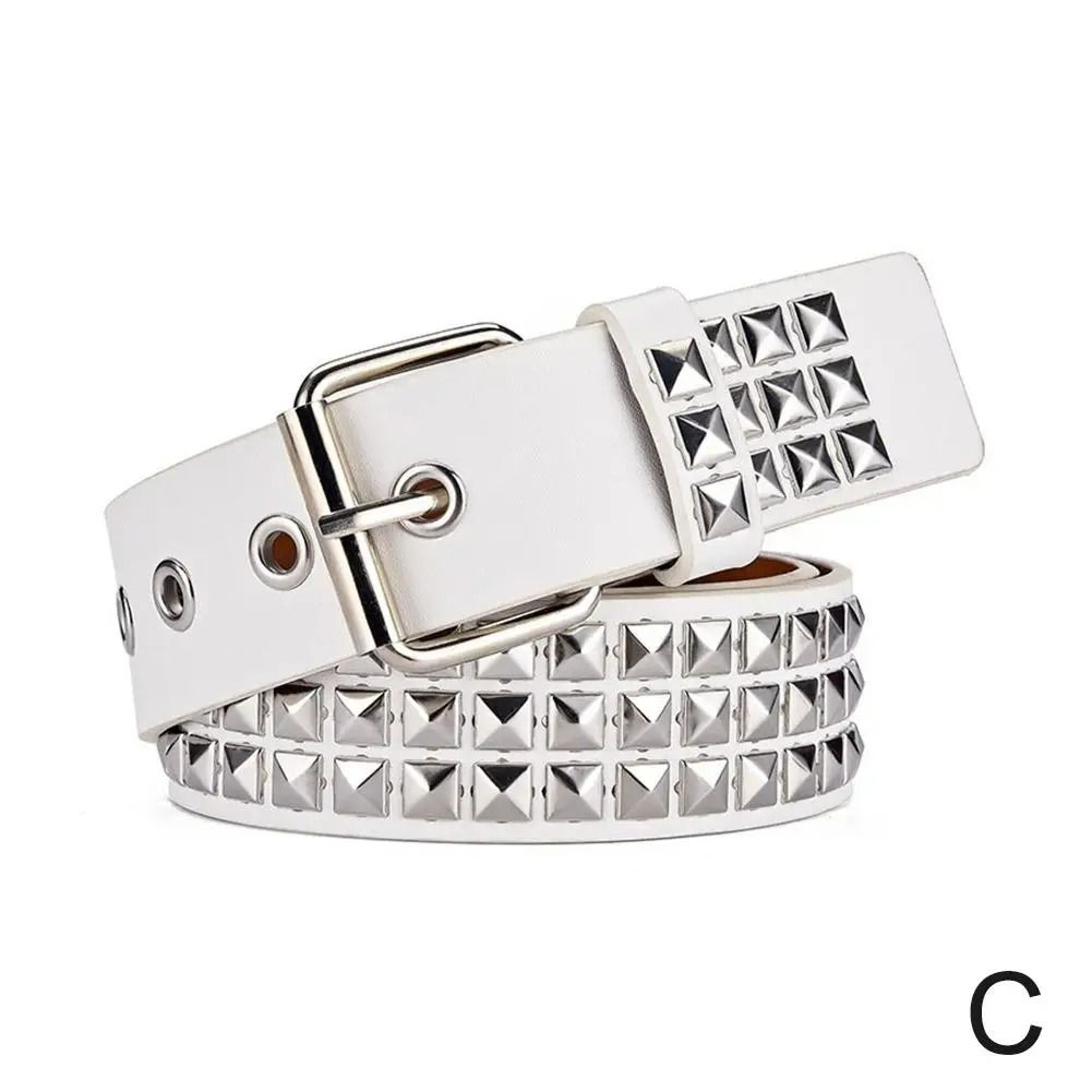 Punk Rock Rivet Studded Belt With Pin Buckle 6