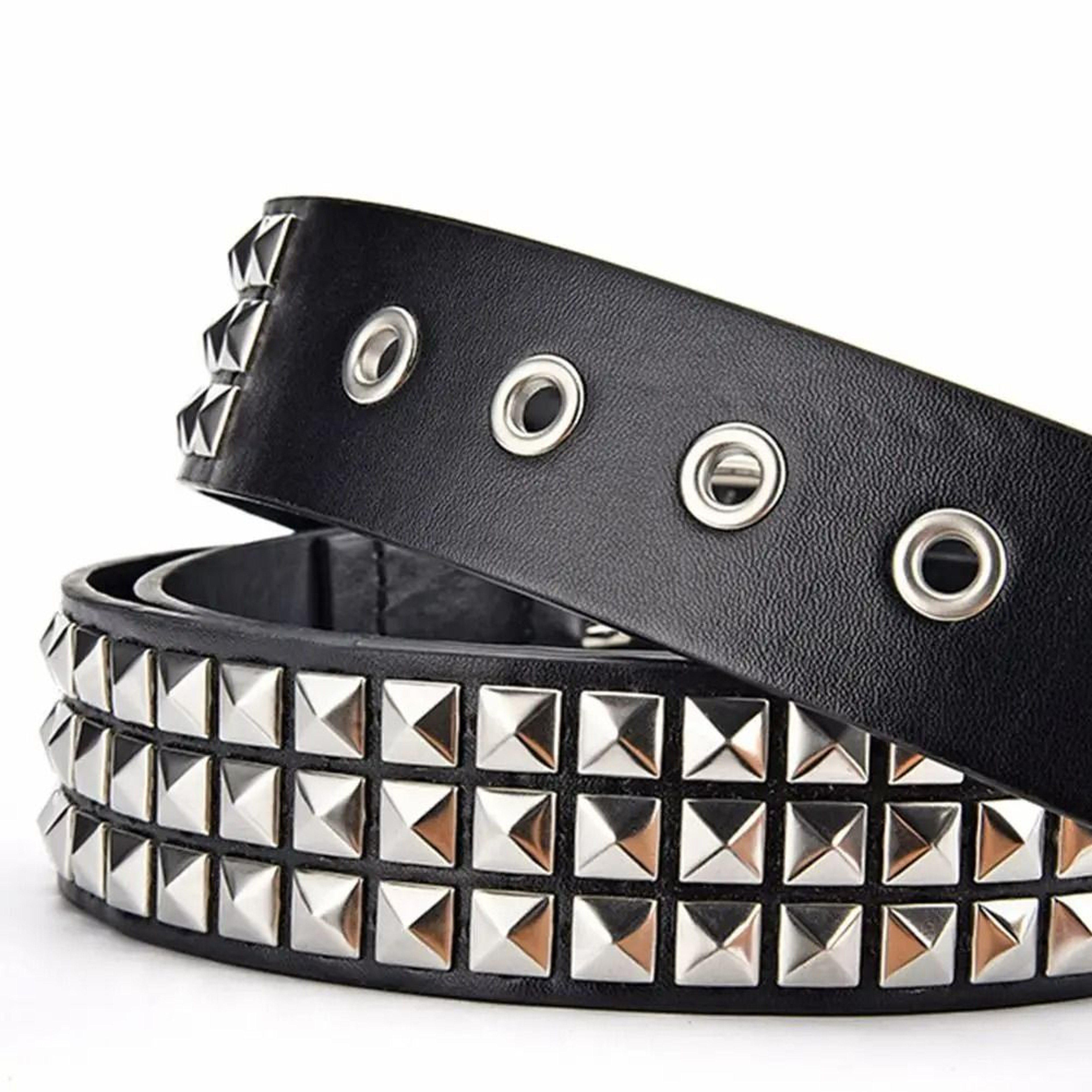 Punk Rock Rivet Studded Belt With Pin Buckle 2