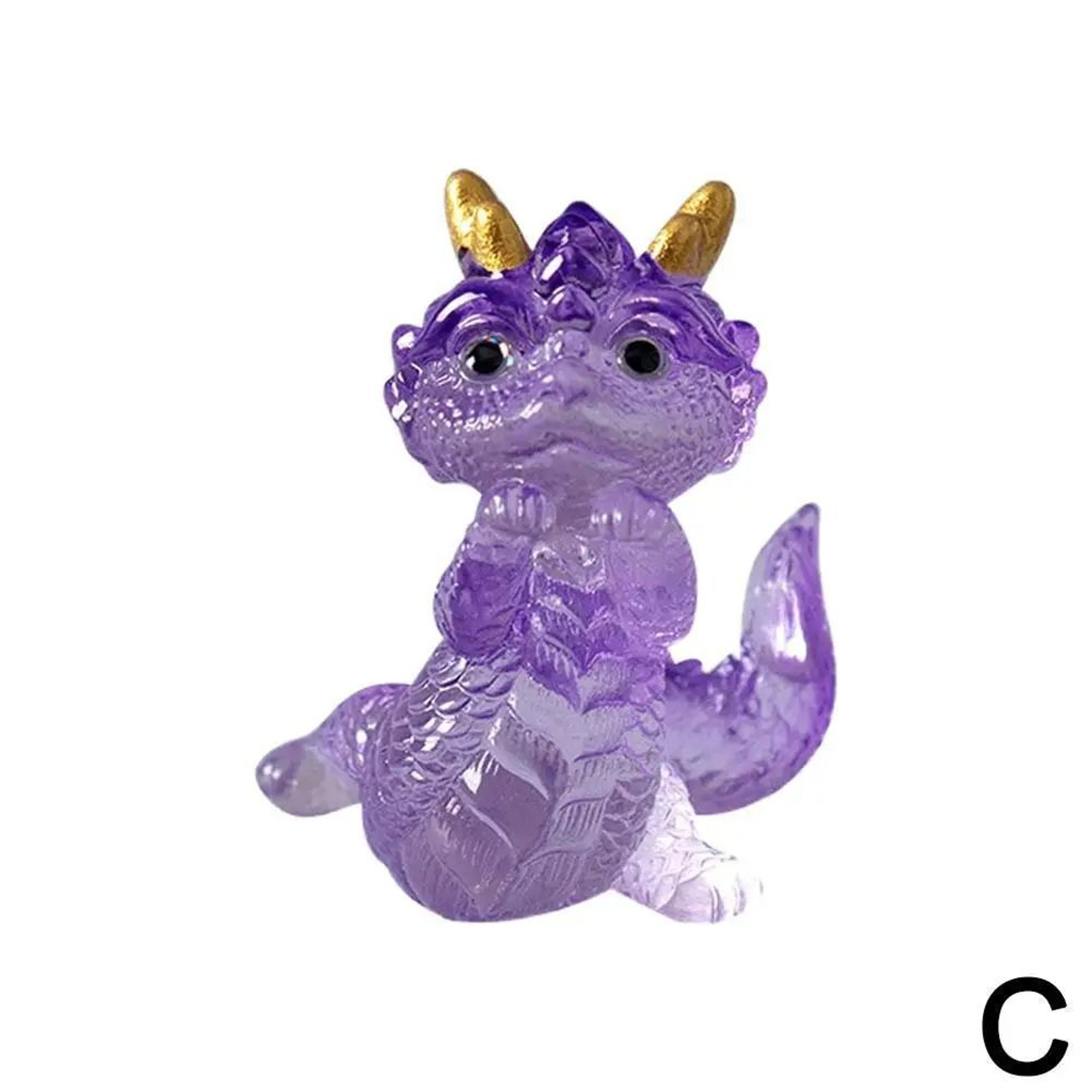 Mini Cute Chinese Zodiac Dragon Resin Figurine 8