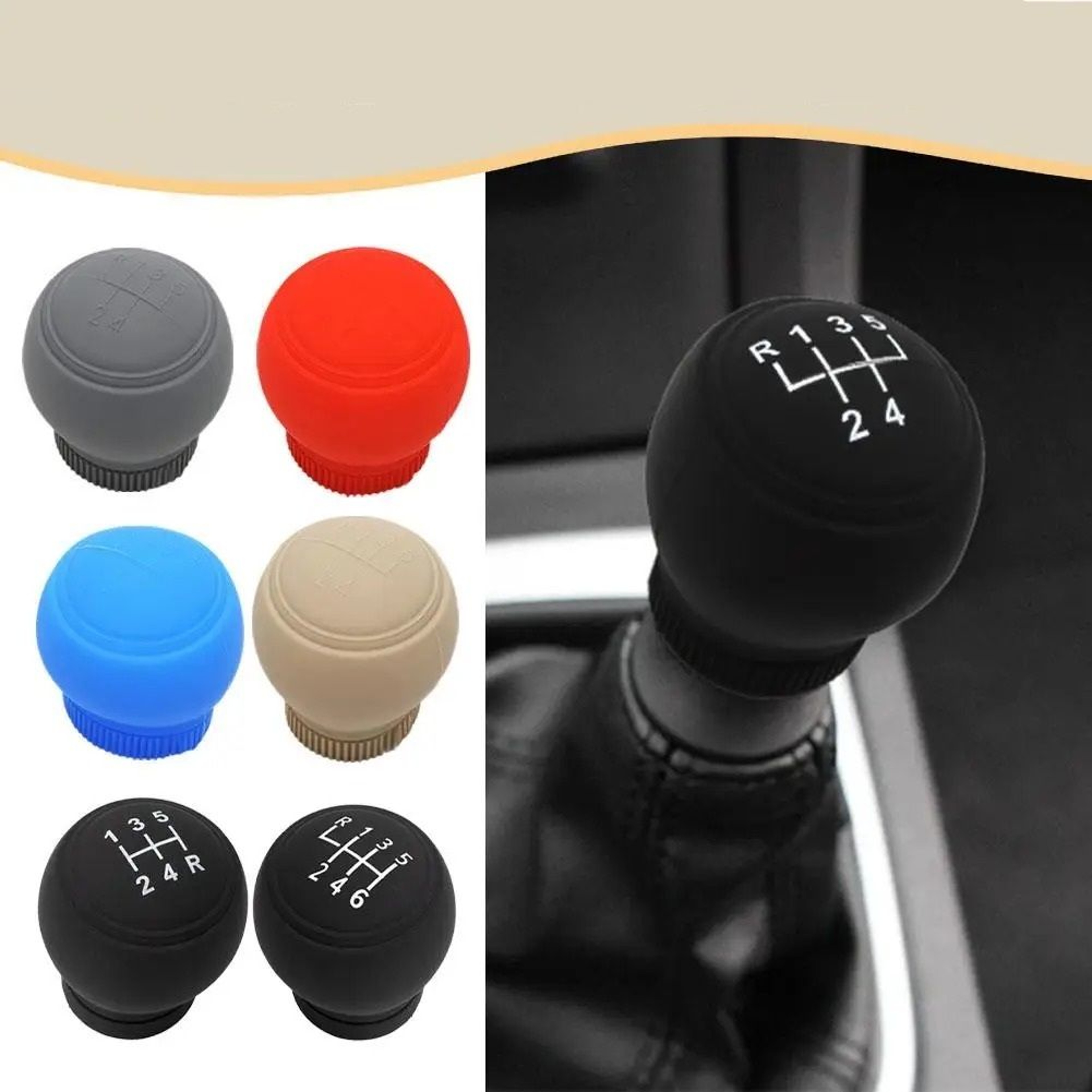Silicone Gear Shift Knob Cover For Toyota Corolla 2