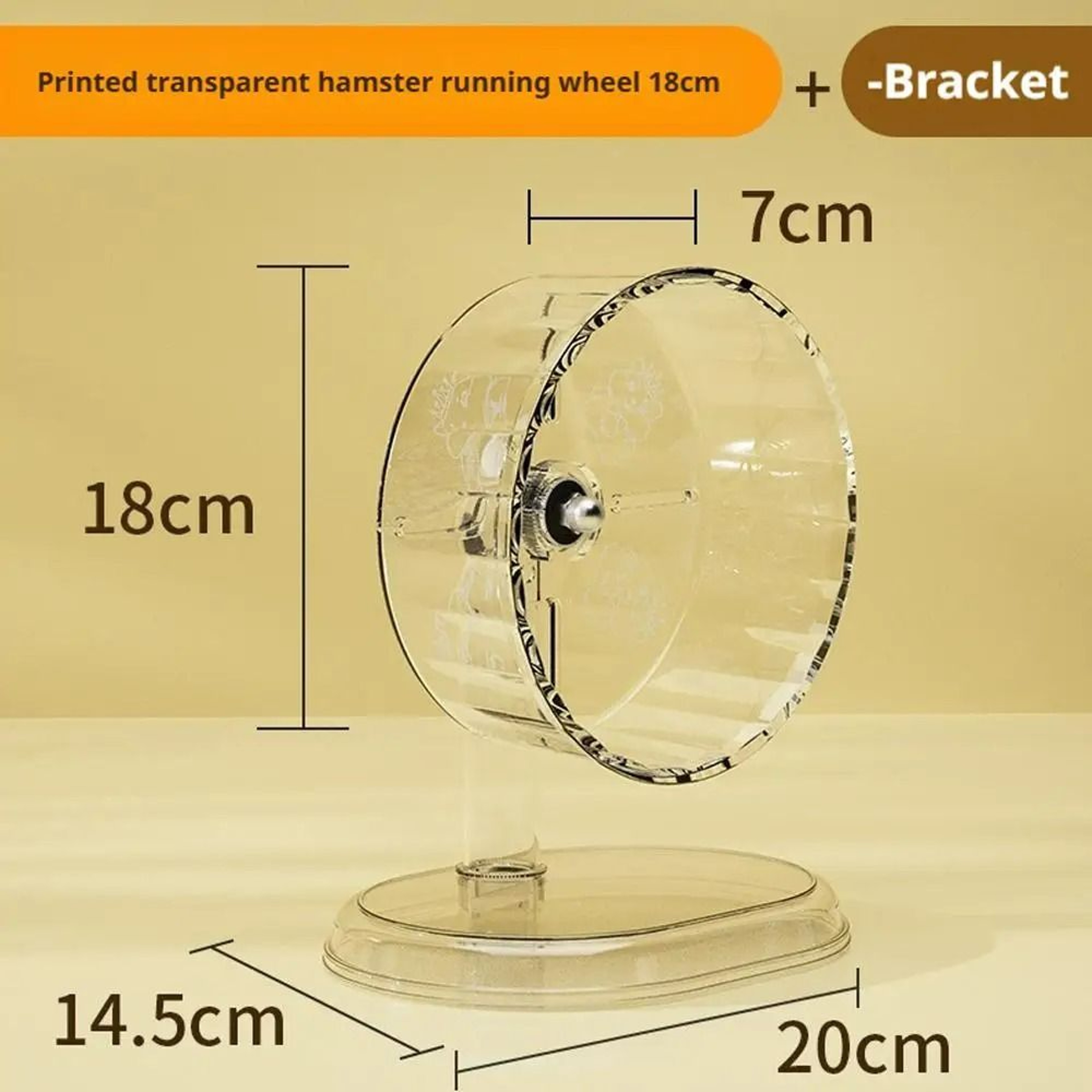 Silent Running Wheel With Support Stand For Hamsters And Small Pets 5
