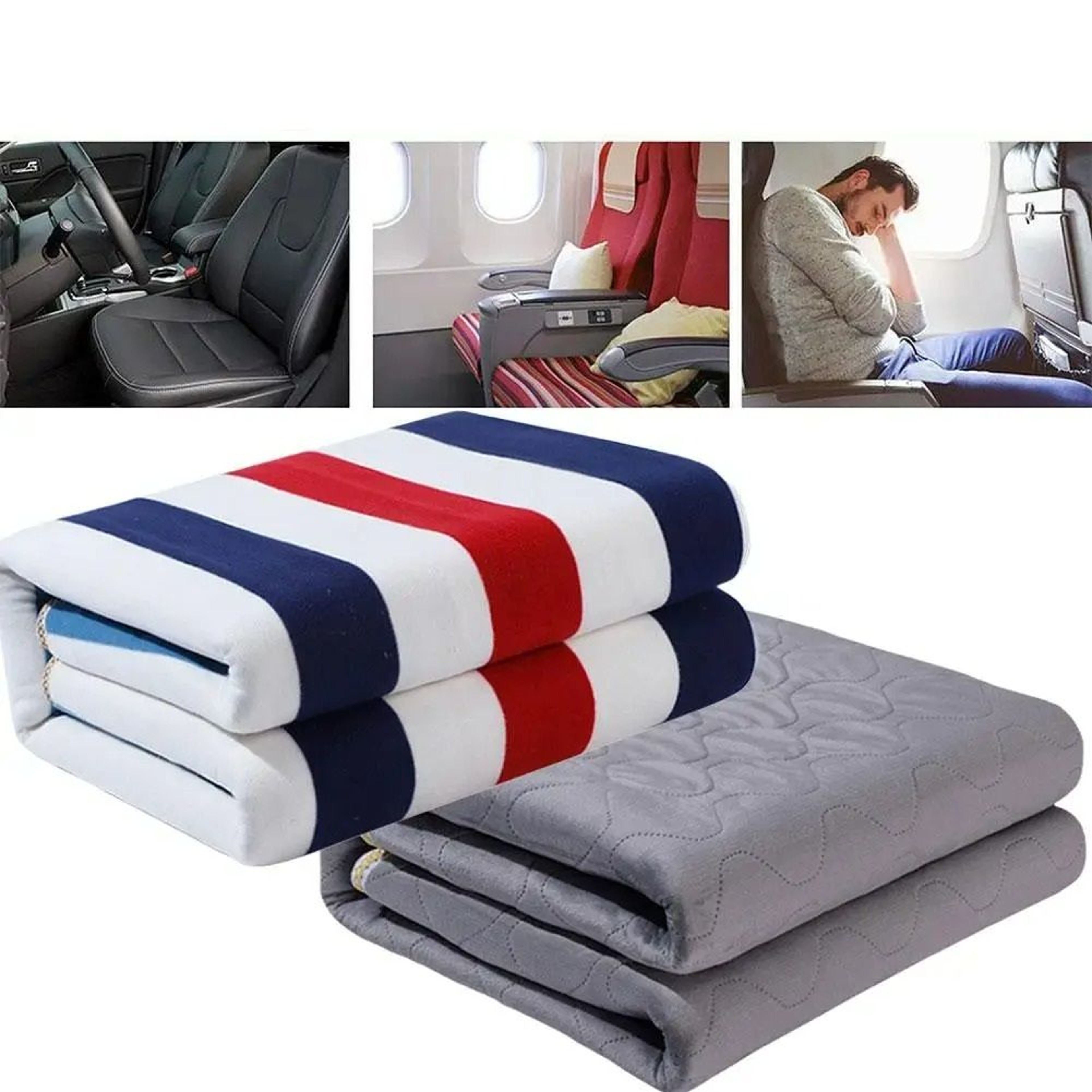 12V Electric Heated Travel Blanket For Car Truck And RV 0