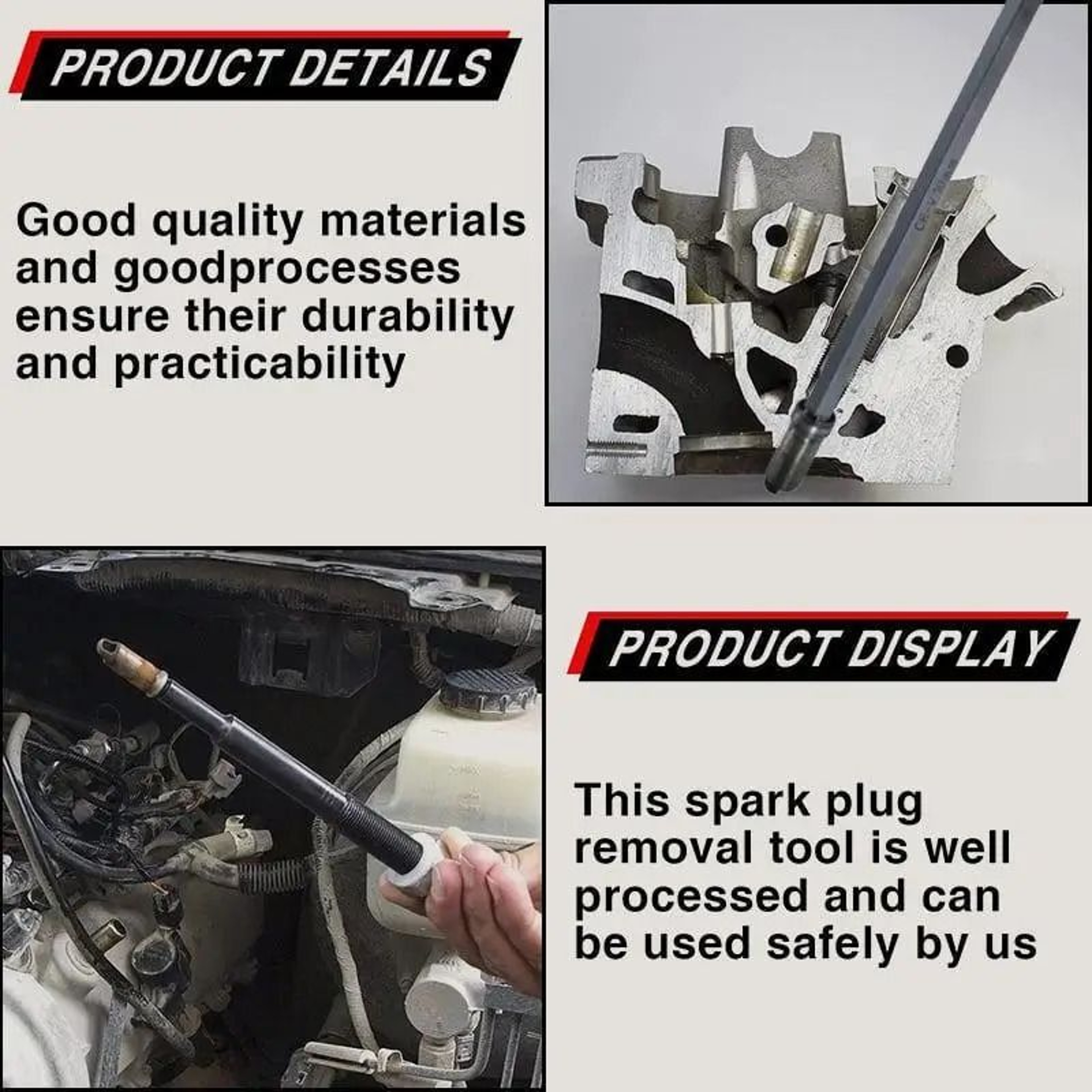 Car Spark Plug And Broken Bolt Remover Screw Extractor Tool 4