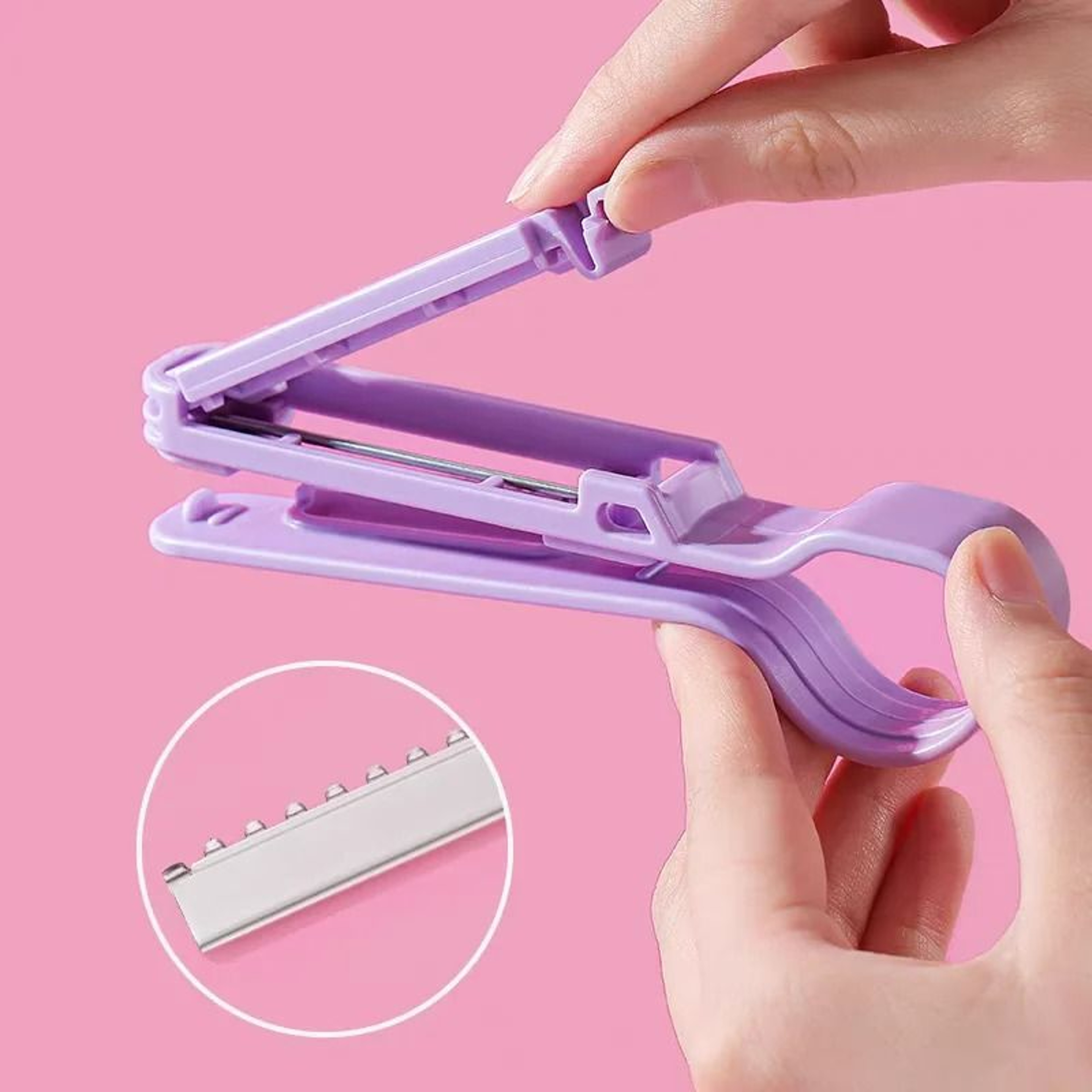 Hair Bangs Cutting Trimmer Razor Blade Comb 5