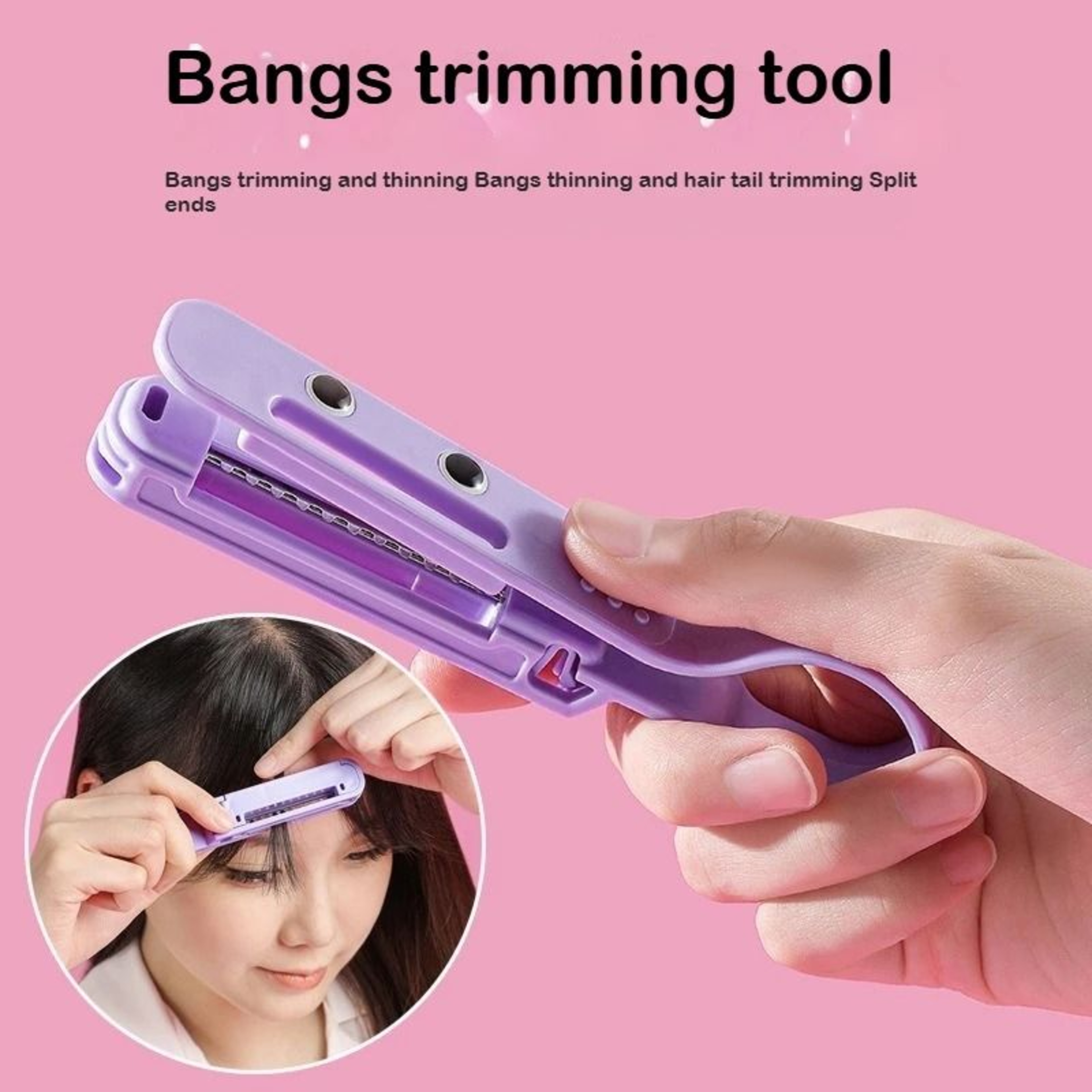 Hair Bangs Cutting Trimmer Razor Blade Comb 1