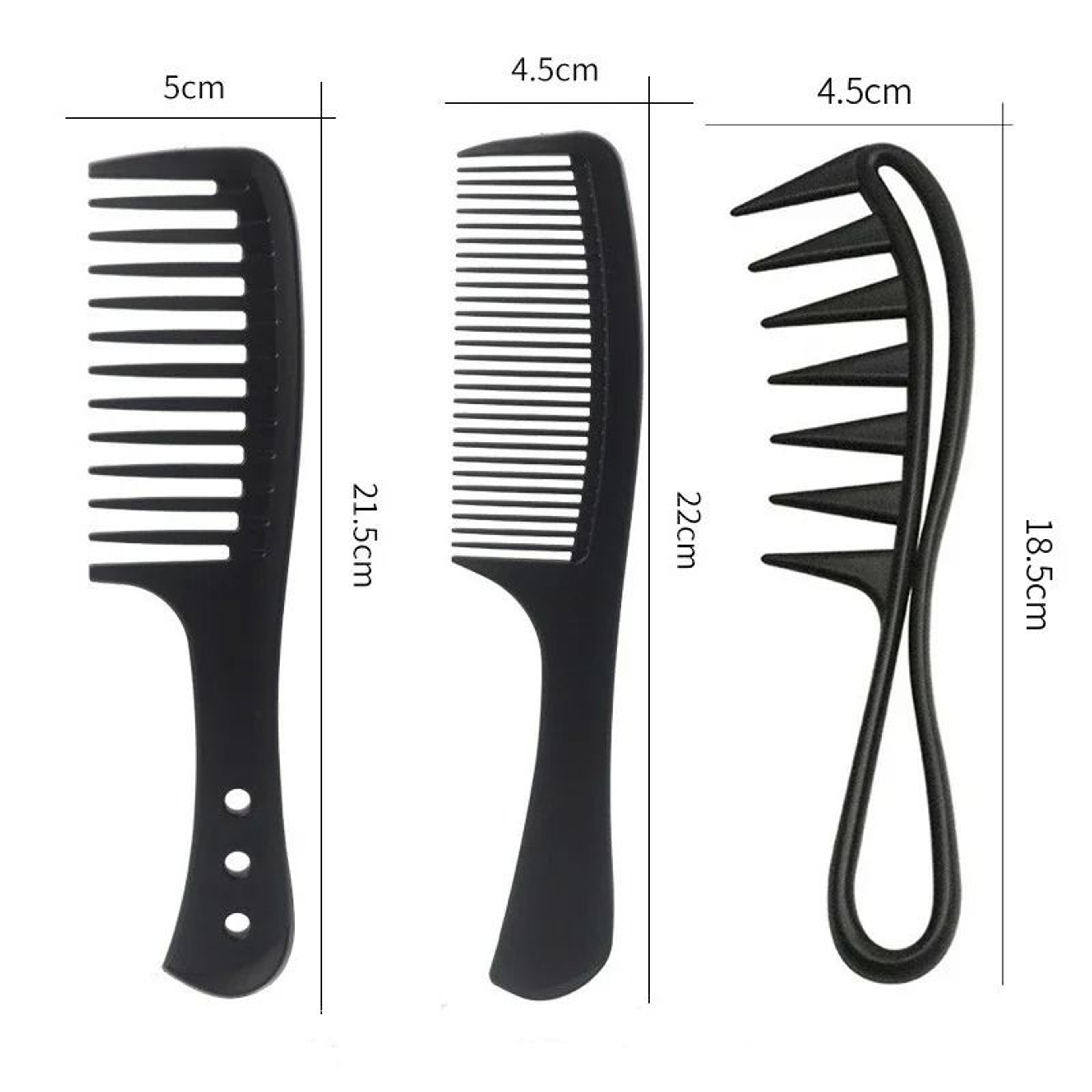 Professional Carbon Fiber Barber Pintail Comb 1
